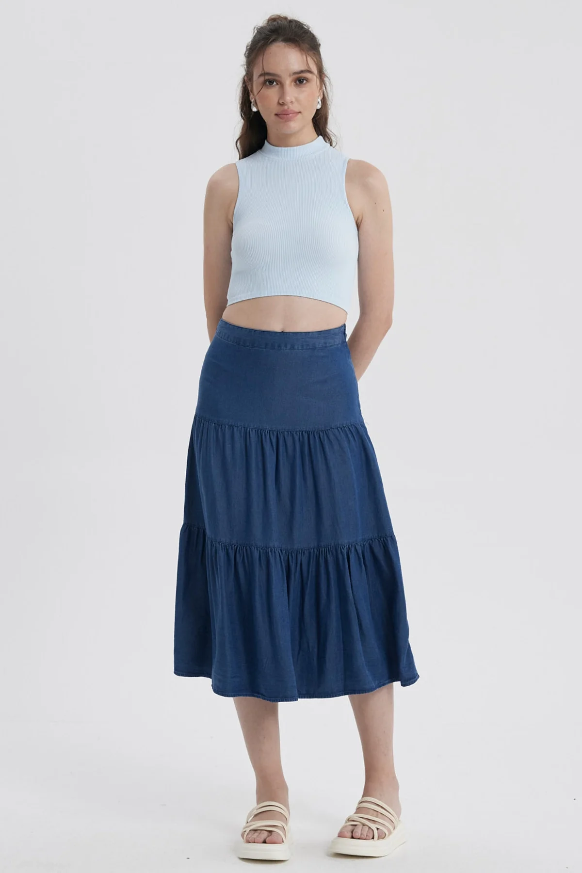 Peto Mujer Sin Costura Celeste Claro - Image 4