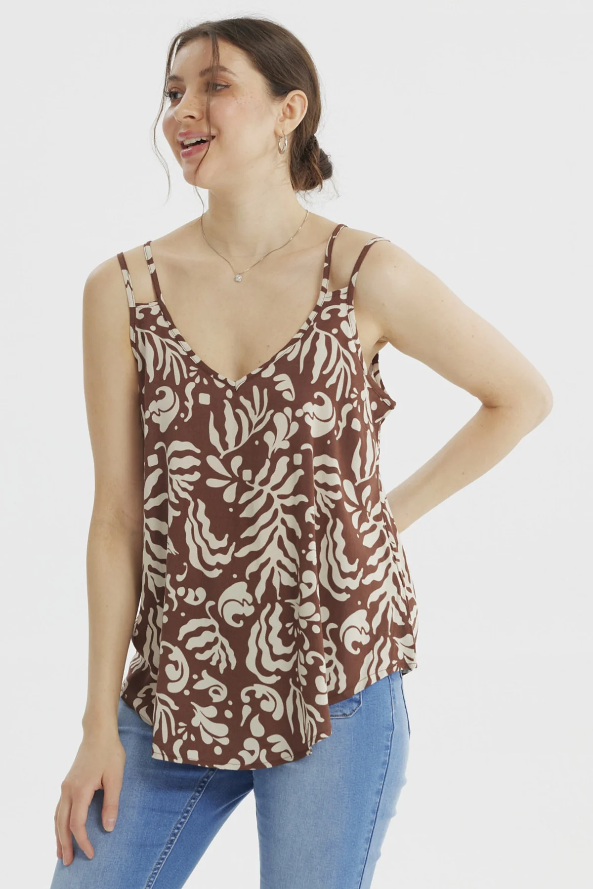 Peto Mujer Slim Café Claro - Image 2