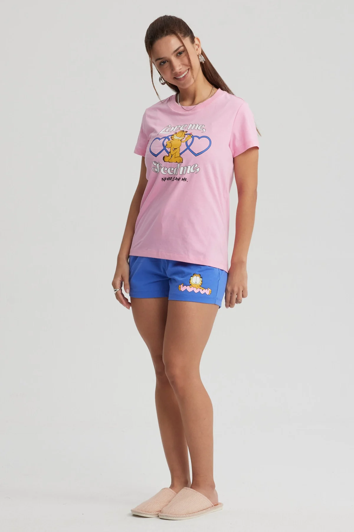 Pijama Mujer Garfield Rosado - Image 2