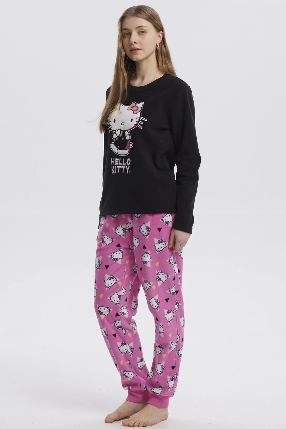 Pijama Mujer Hello Kitty Negro - Image 4