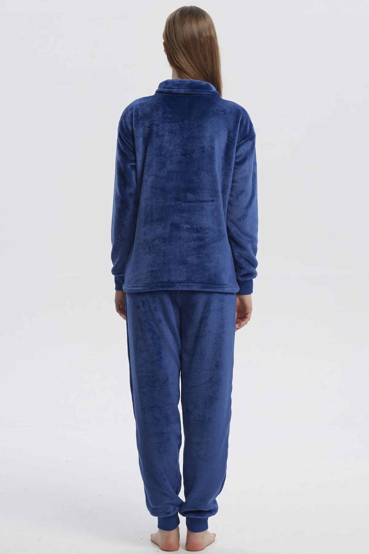 Pijama Mujer Pijama Polera Y Pantalón Azul - Image 3