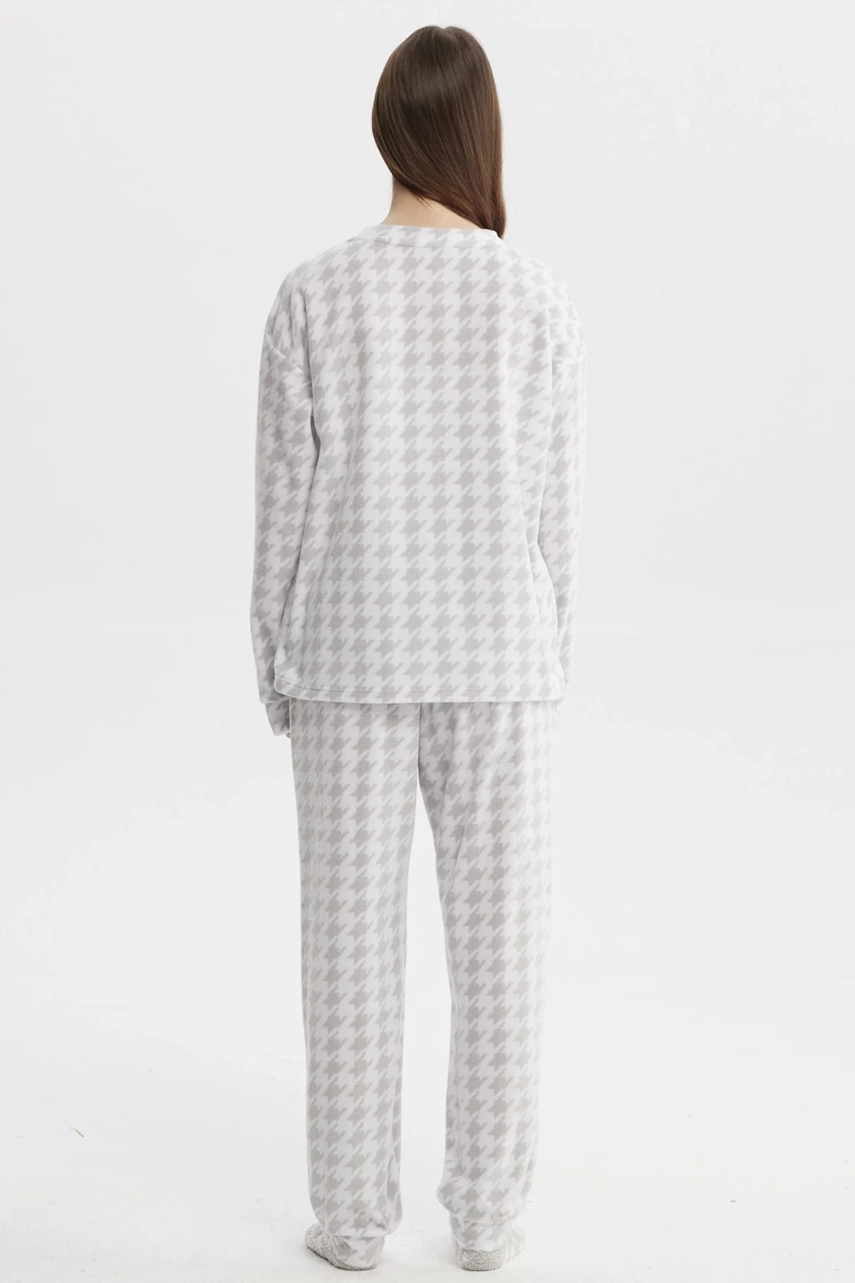 Pijama Mujer Pijama Polera Y Pantalón Gris - Image 3