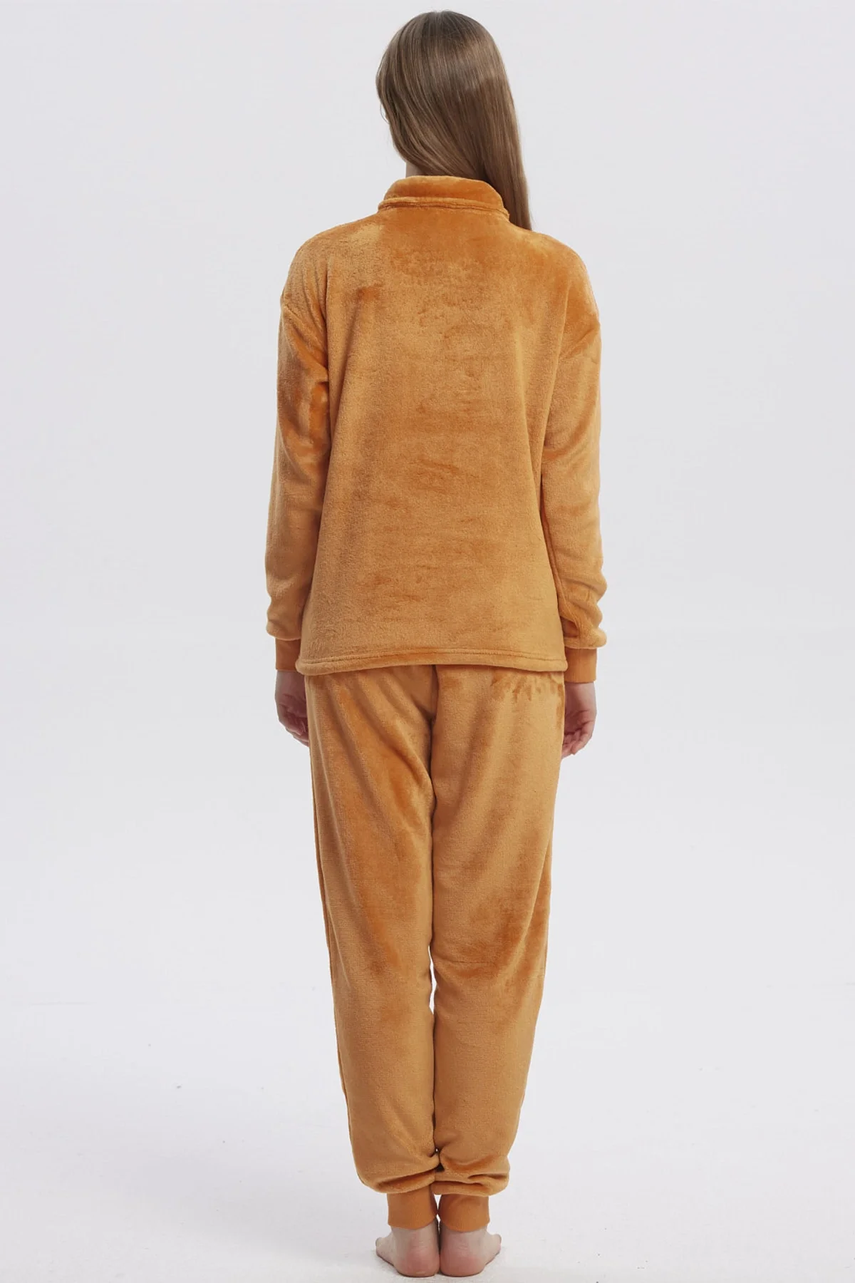 Pijama Mujer Pijama Polera Y Pantalón Naranjo - Image 2