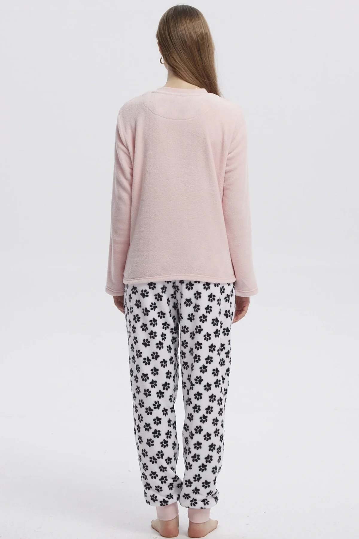 Pijama Mujer Pijama Polera Y Pantalón Rosado - Image 4