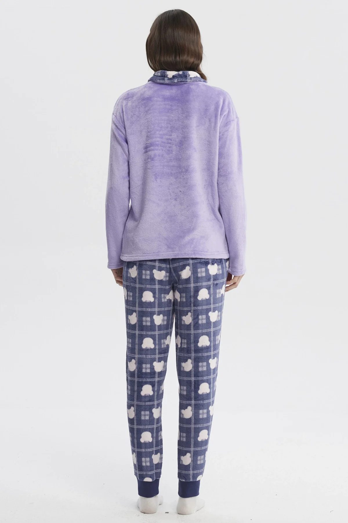 Pijama Mujer Polera Y Pantalón Lila - Image 4