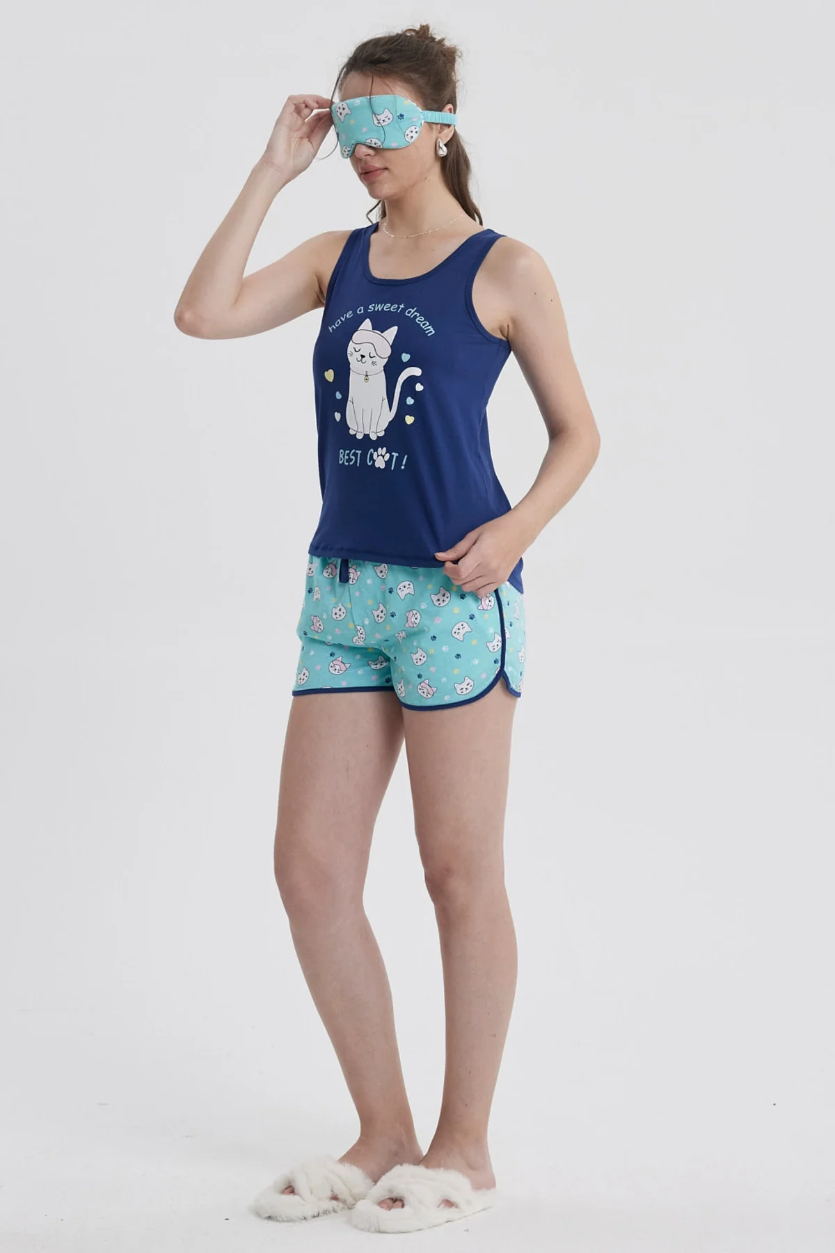 Pijama Mujer Regalable Azul - Image 3