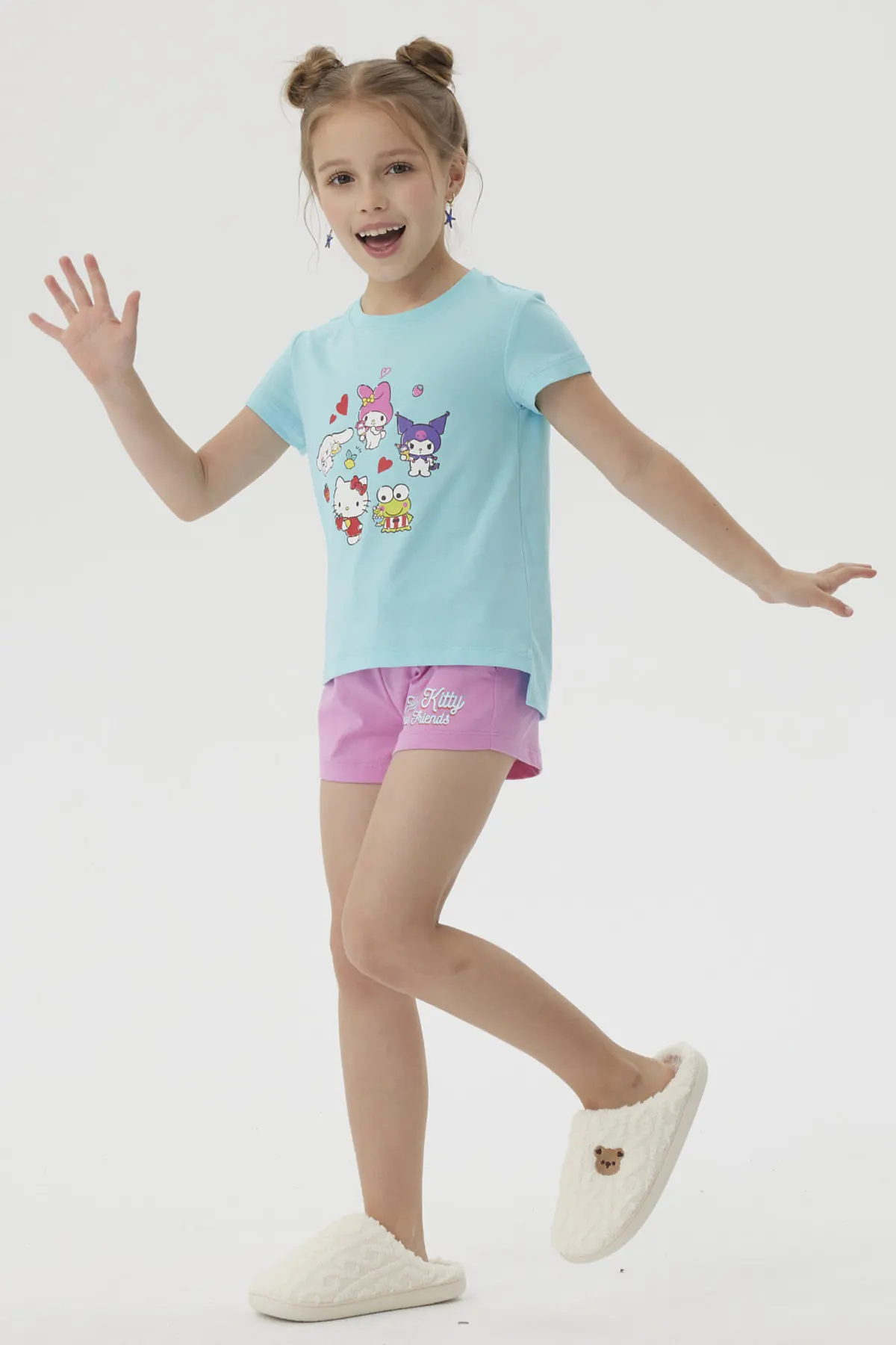 Pijama Niña Hello Kitty Menta - Image 3