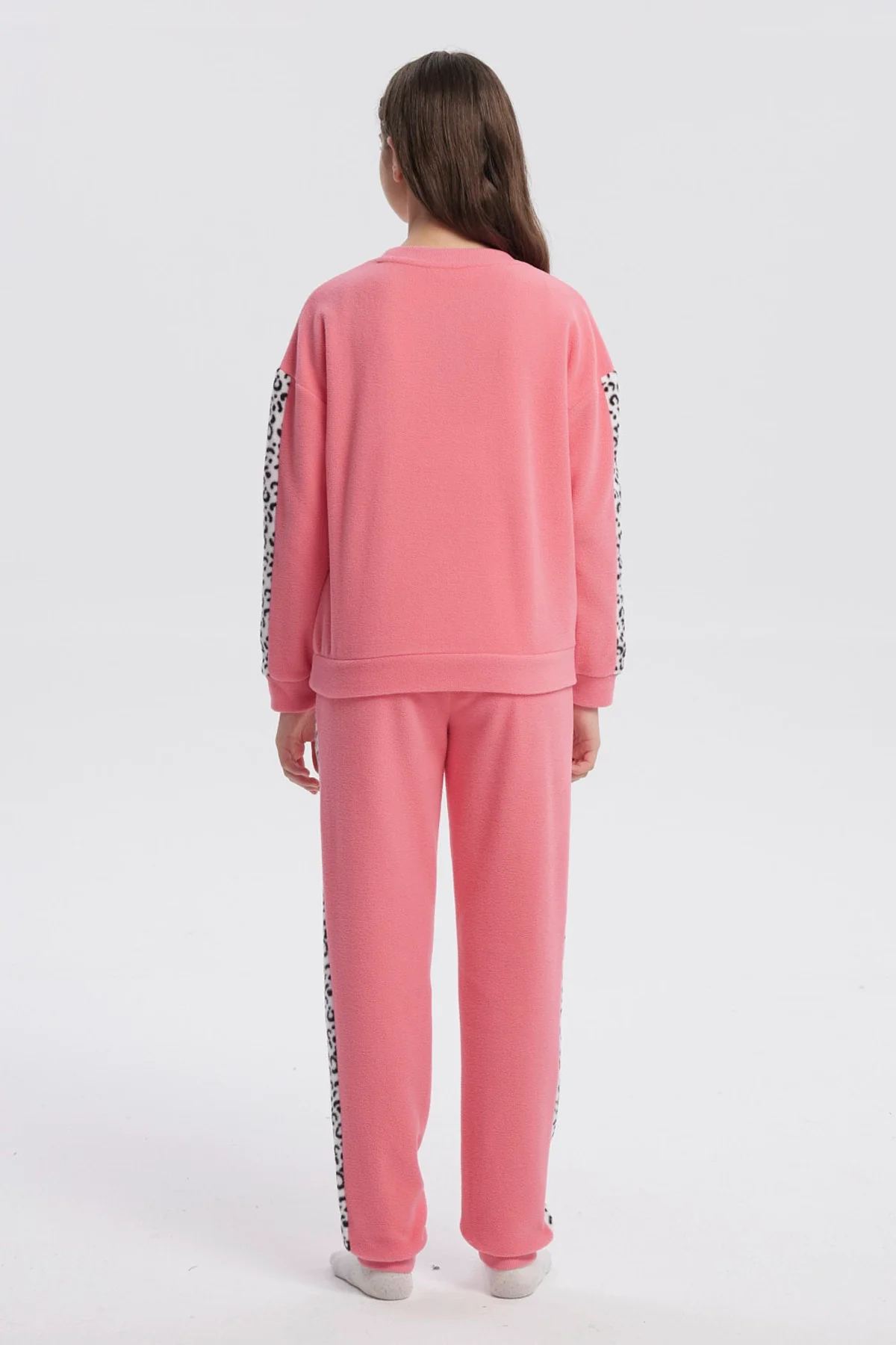 Pijama Niña Polera Y Pantalón Rosado - Image 3