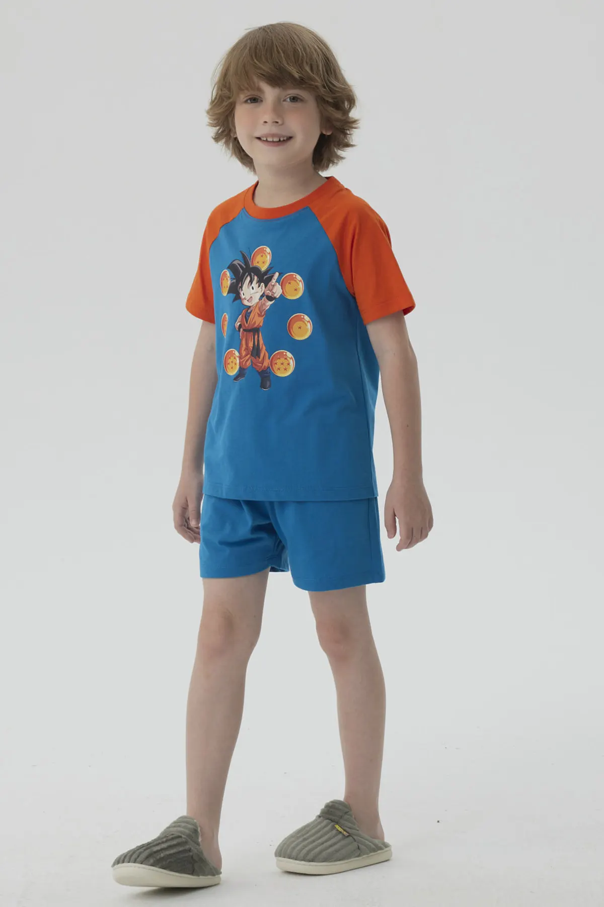 Pijama Niño Short Dragon Turquesa - Image 2
