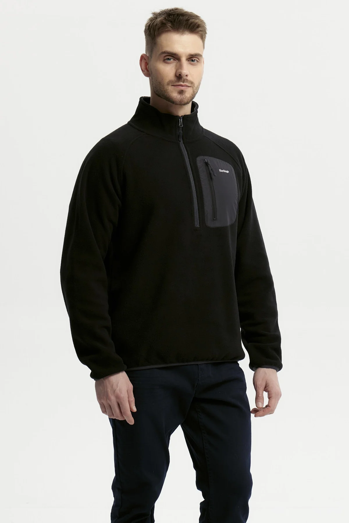Polar Hombre Half Zipper Negro - Image 2