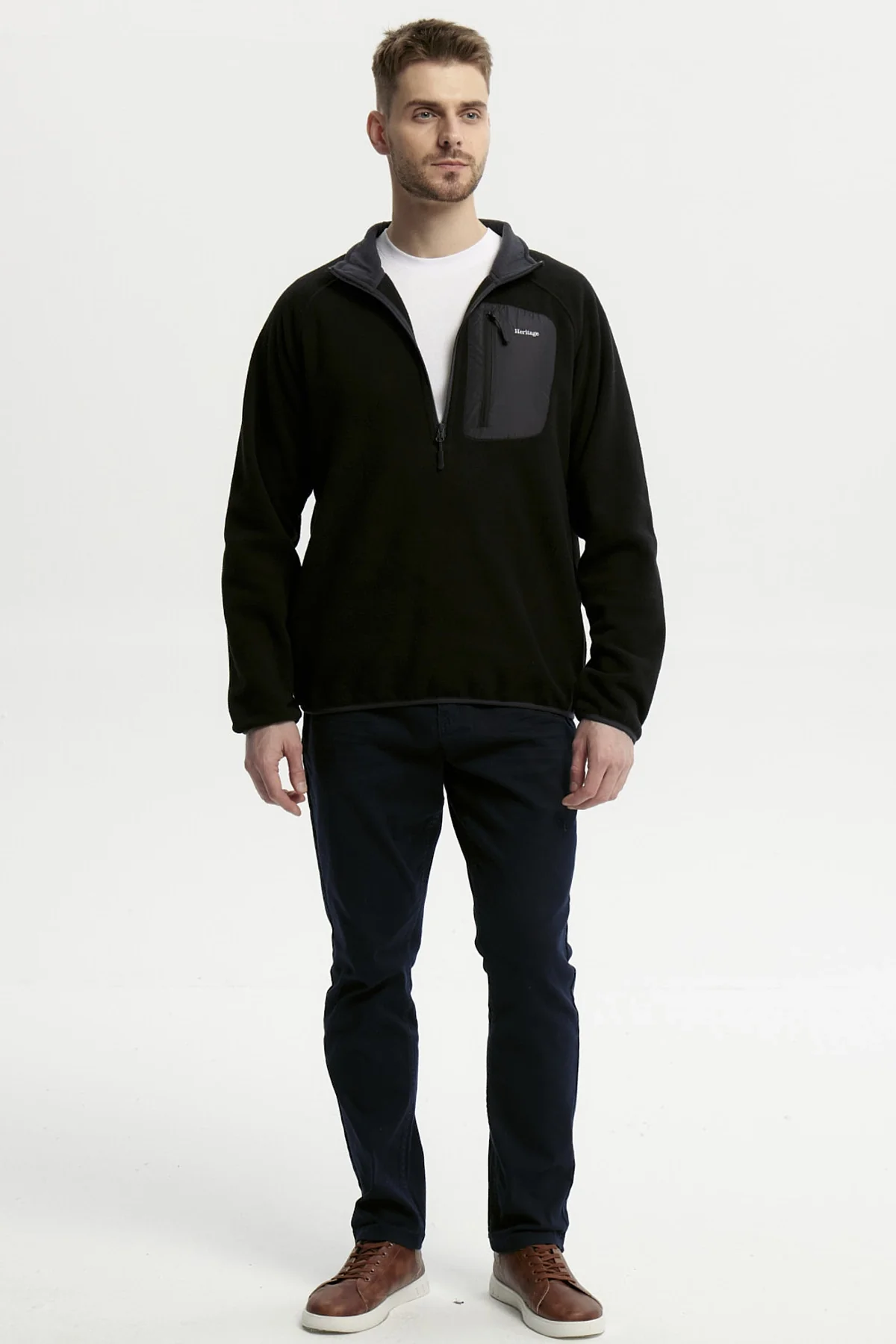 Polar Hombre Half Zipper Negro - Image 4