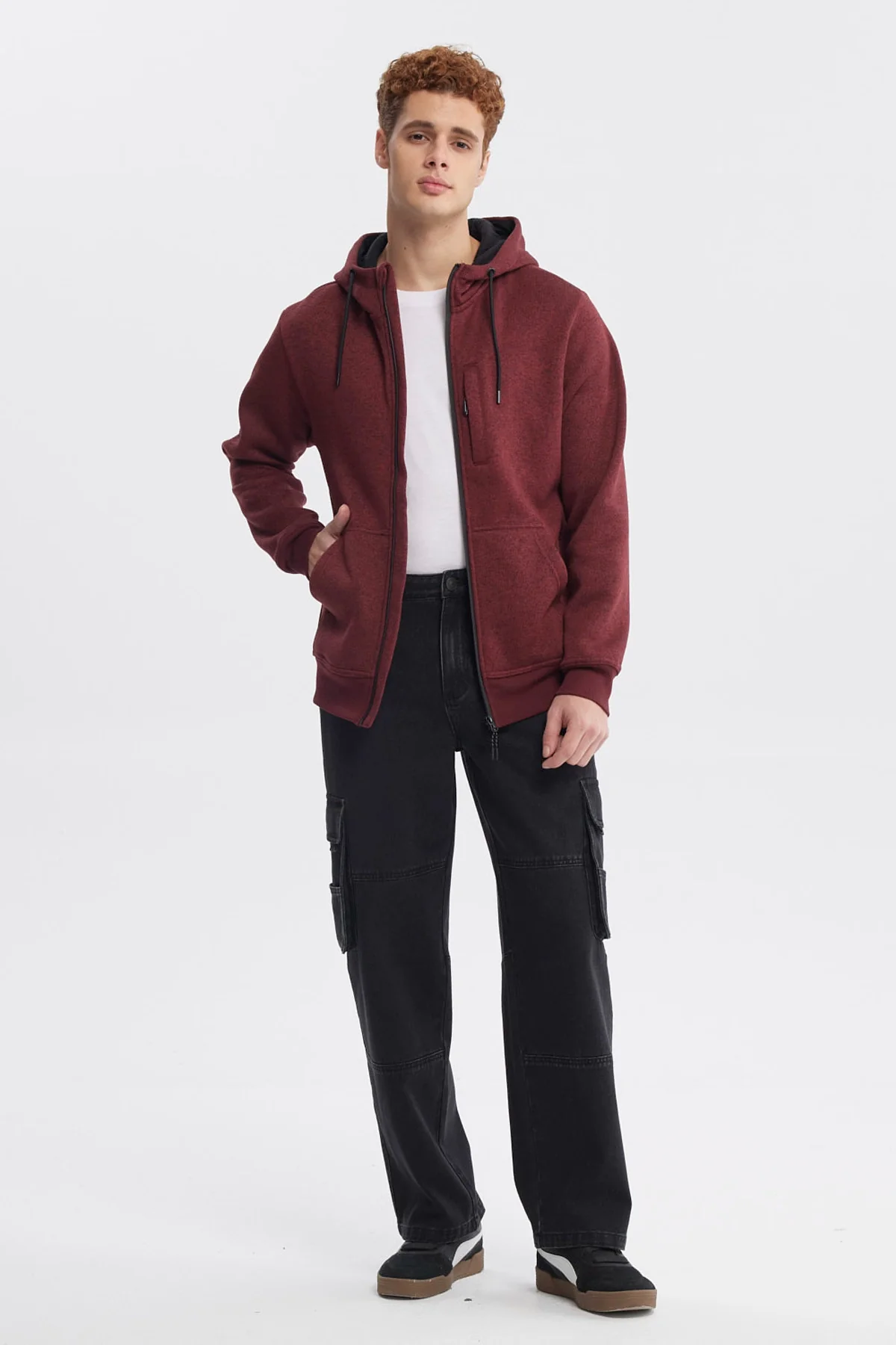 Polar Hombre Hoodie Burdeo - Image 4