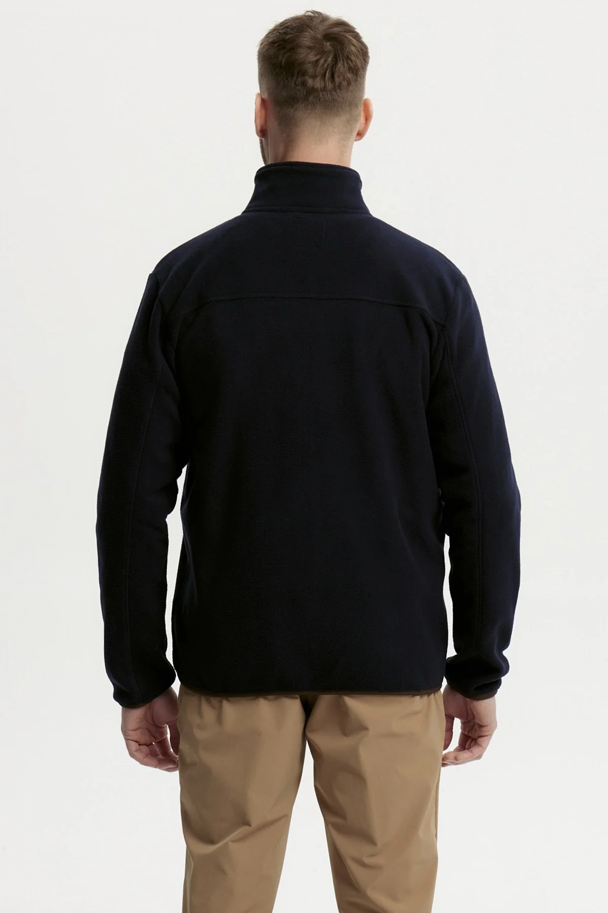 Polar Hombre Slim Cuello Con Cierre Azul Marino - Image 3