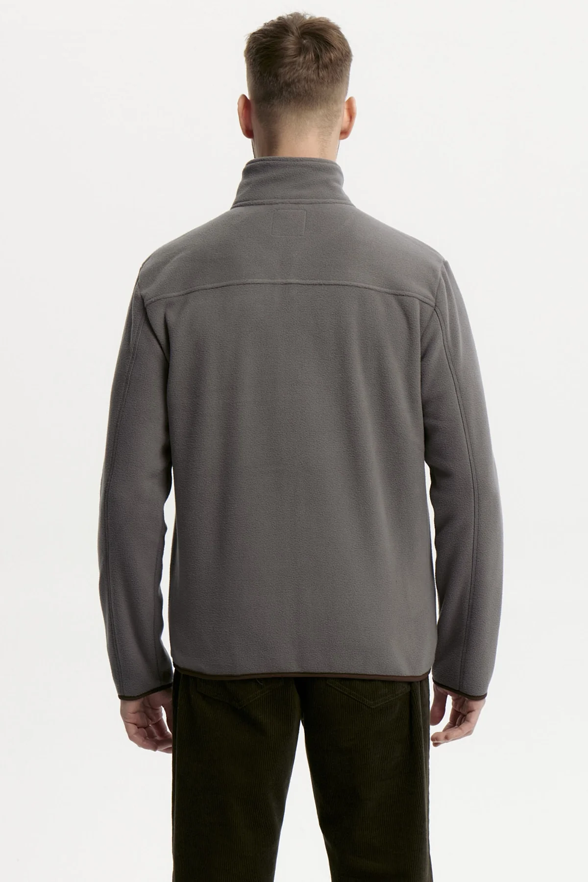 Polar Hombre Slim Cuello Con Cierre Gris - Image 3