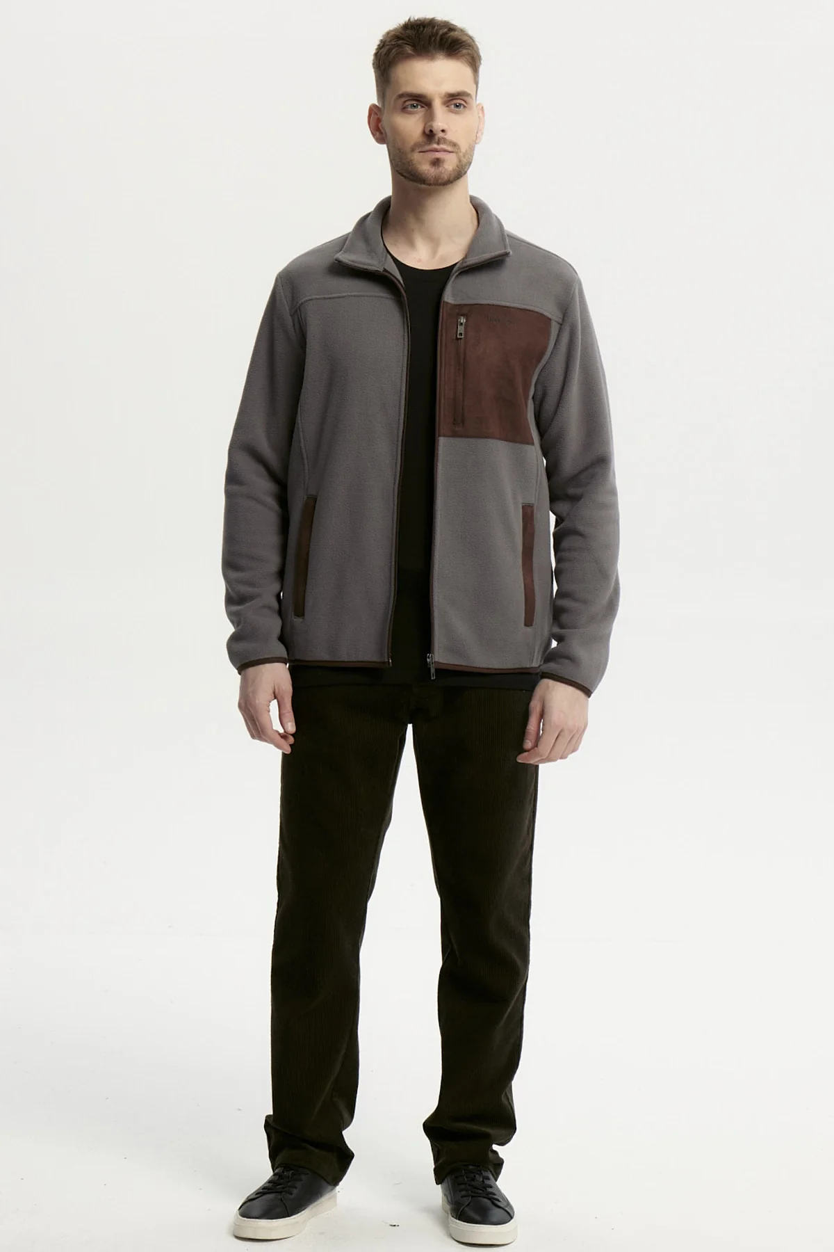 Polar Hombre Slim Cuello Con Cierre Gris - Image 4