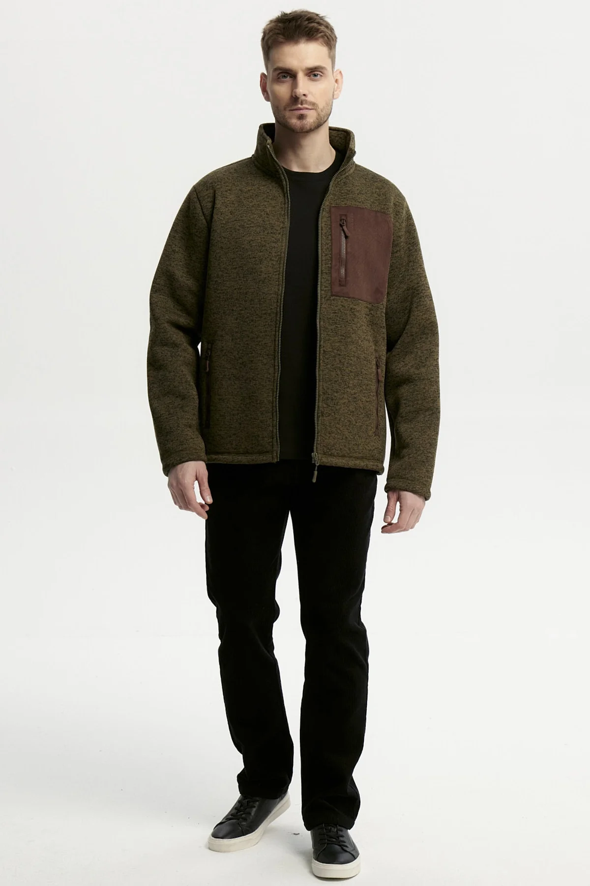 Polar Hombre Slim Cuello Con Cierre Verde - Image 4