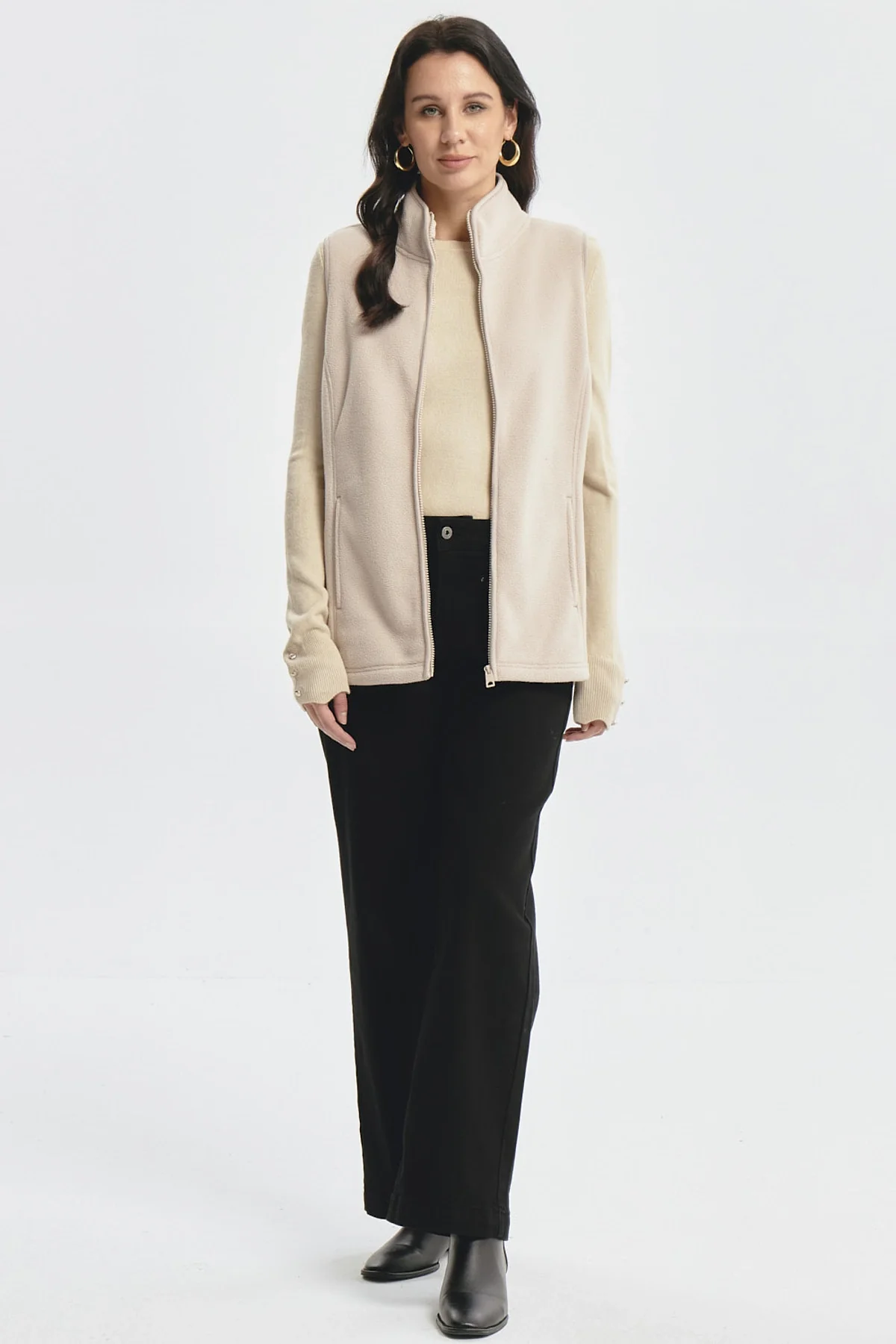 Polar Mujer Básico Beige - Image 4