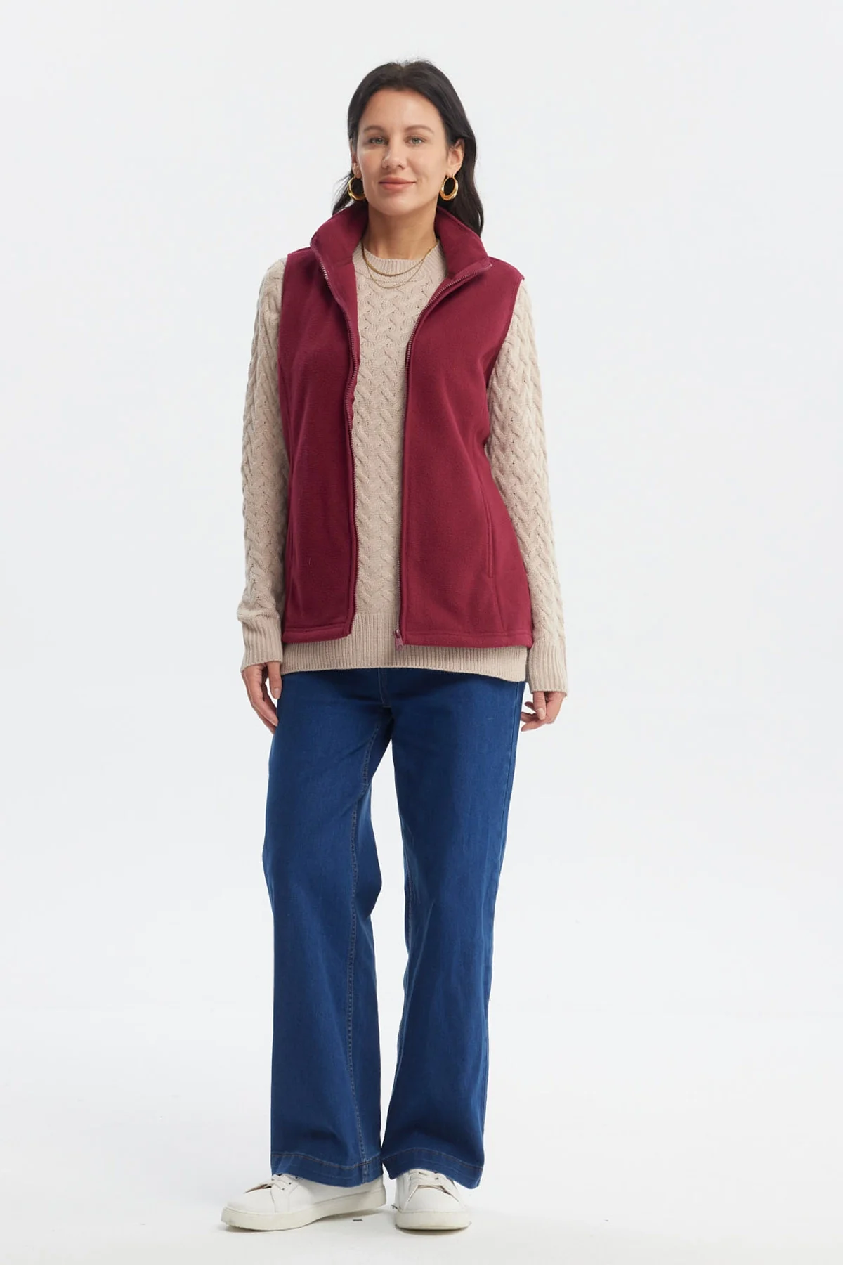 Polar Mujer Básico Rojo - Image 4