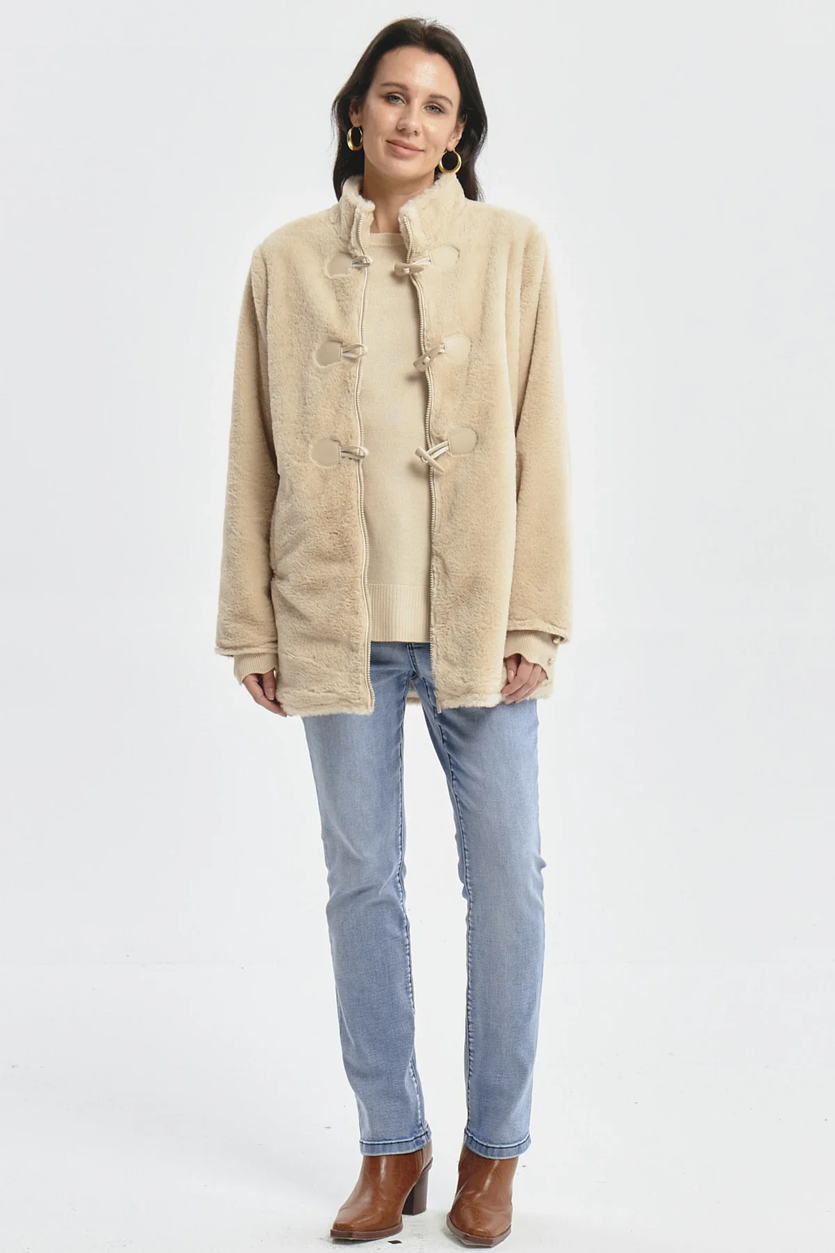 Polar Mujer Montgomery Beige Oscuro - Image 4