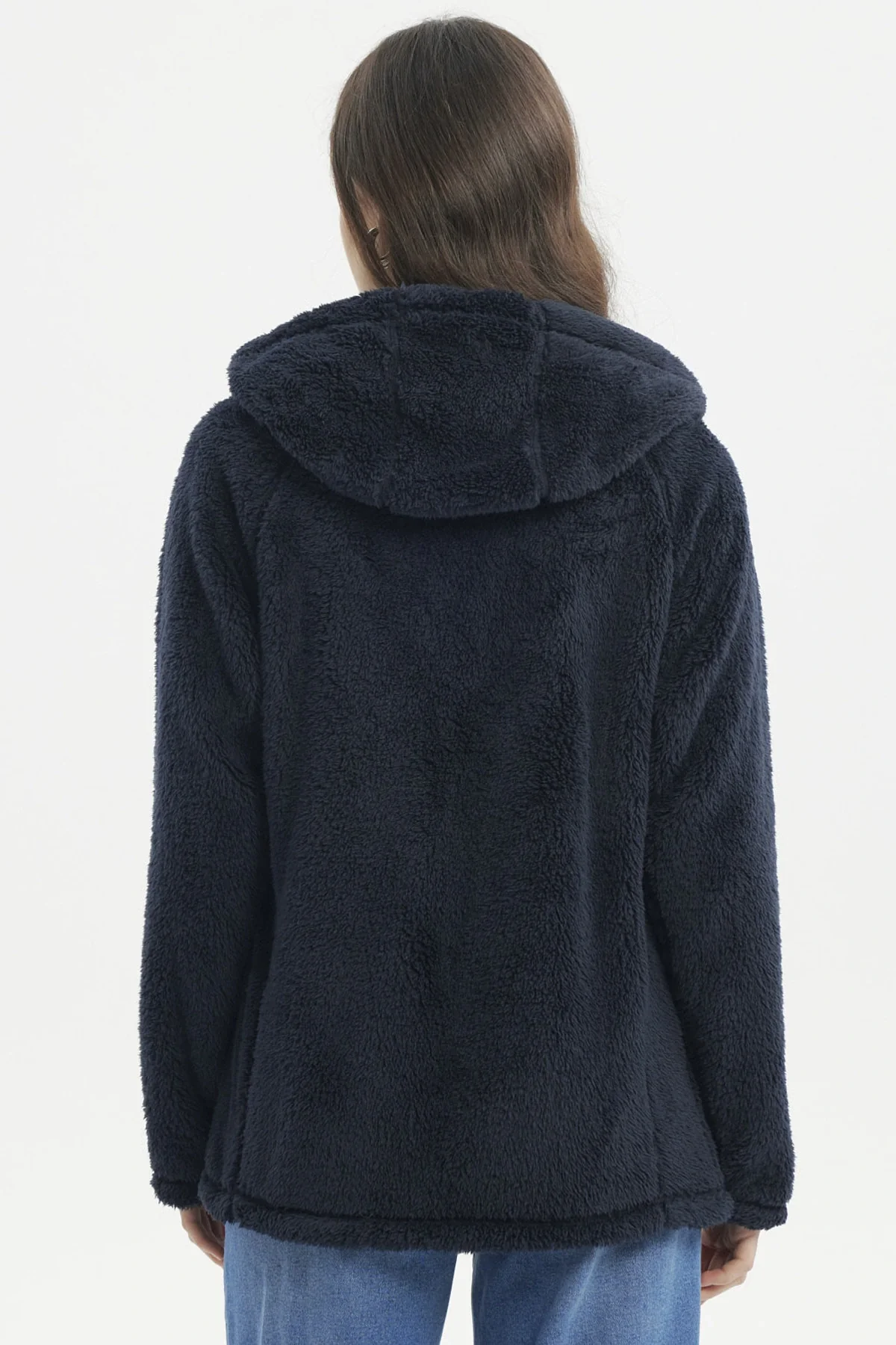 Polar Mujer Peludo Azul Marino - Image 3