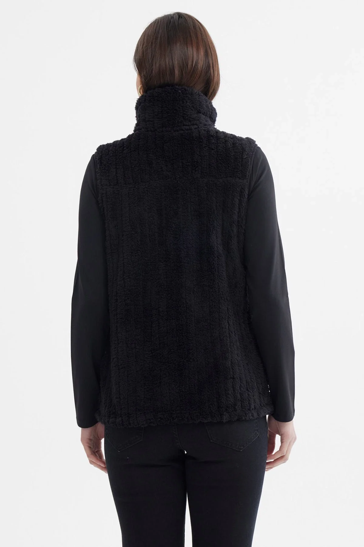 Polar Mujer Peludo Con Textura Negro - Image 3
