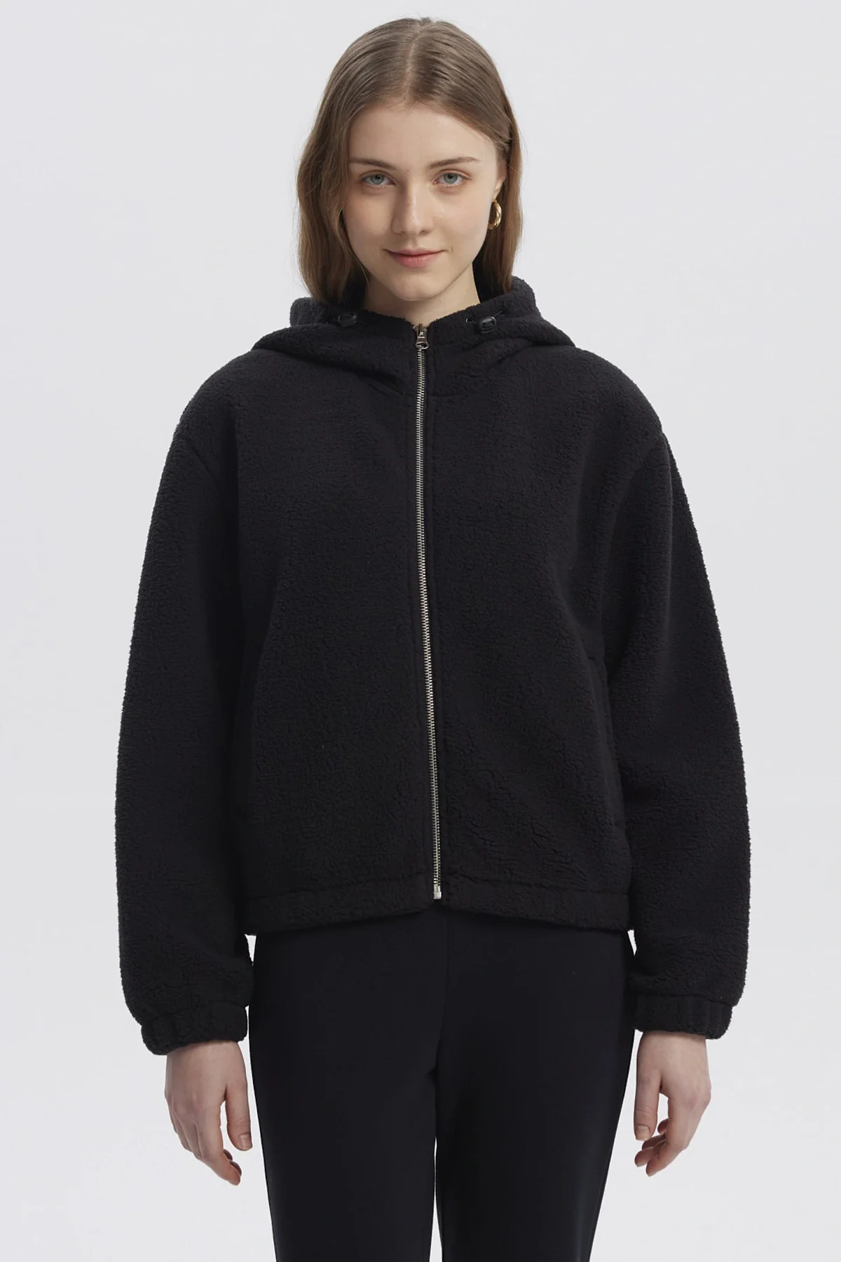 Polar Mujer Peludo Negro