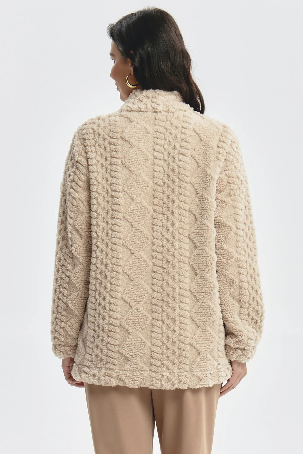 Polar Mujer Textura Beige - Image 3
