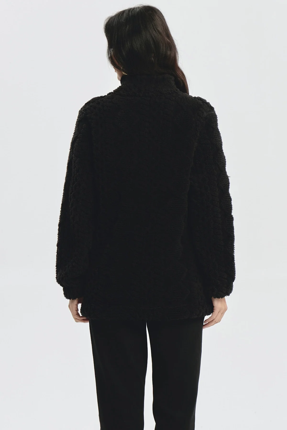 Polar Mujer Textura Negro - Image 3
