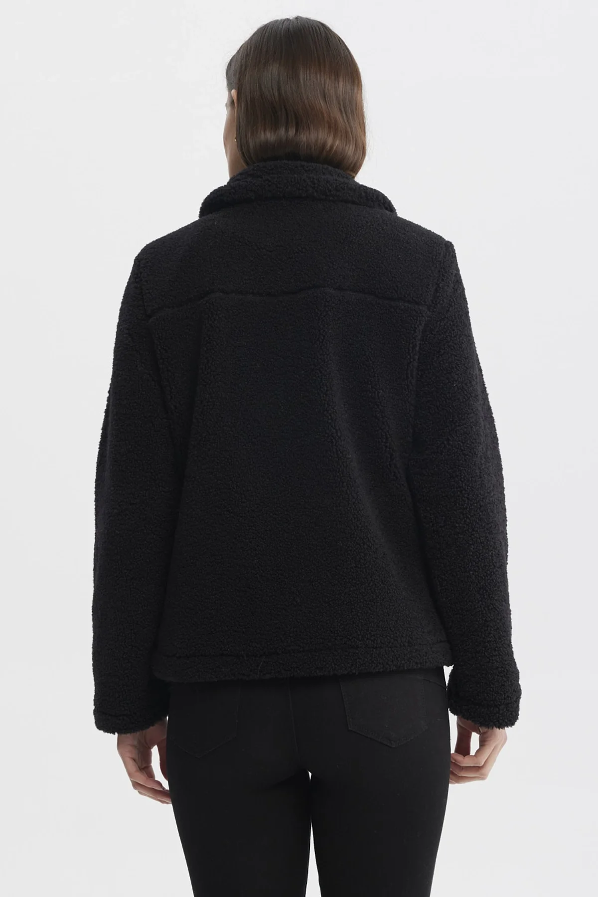 Polar Mujer Tipo Chaqueta Cuello Alto Negro - Image 3