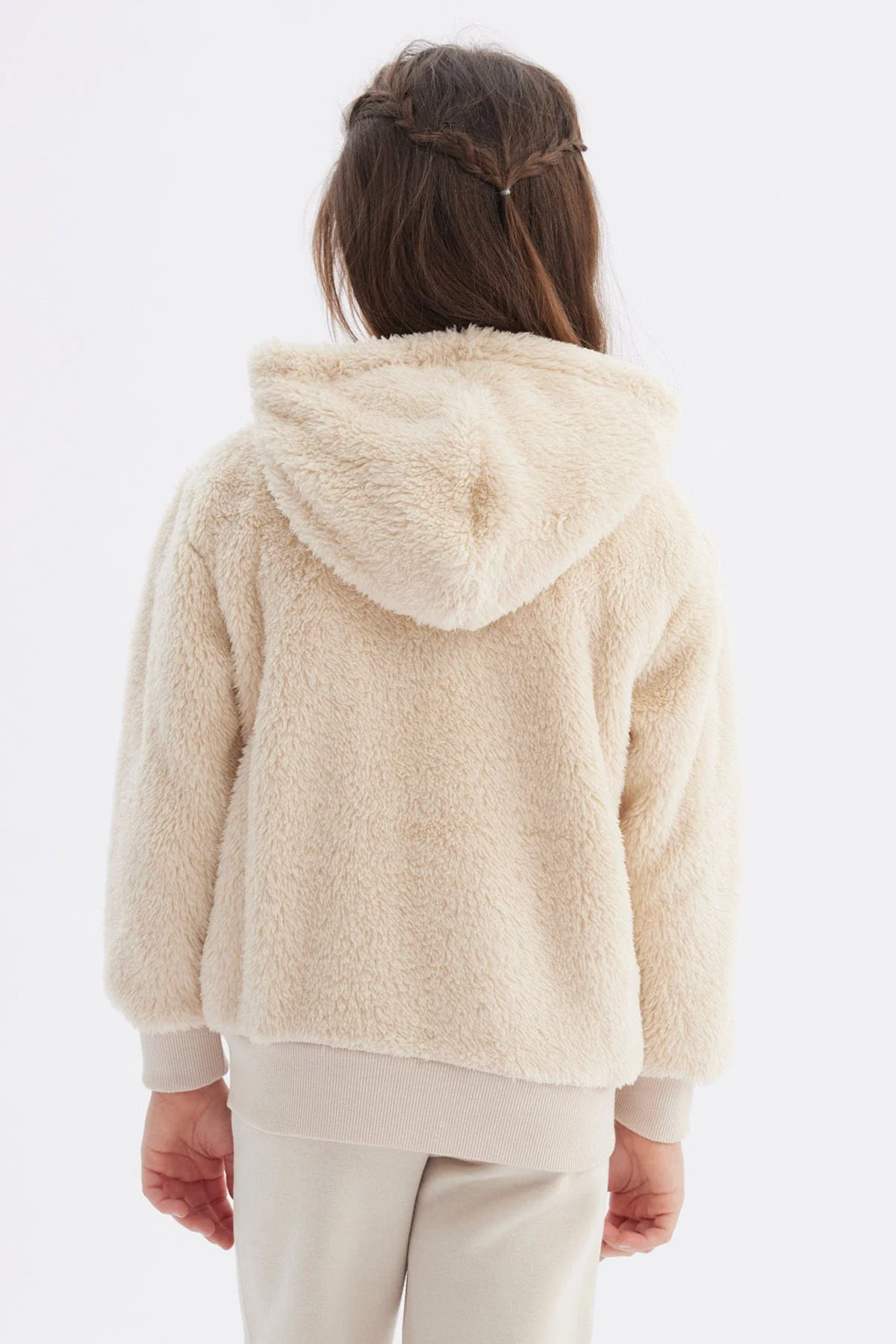 Polar Niña Peludo Básico Beige - Image 3