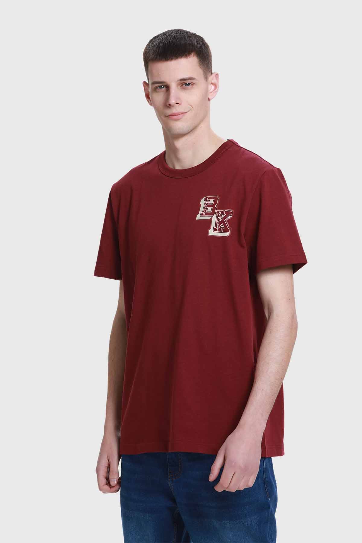 Polera Hombre Aplicación Burdeo - Image 2