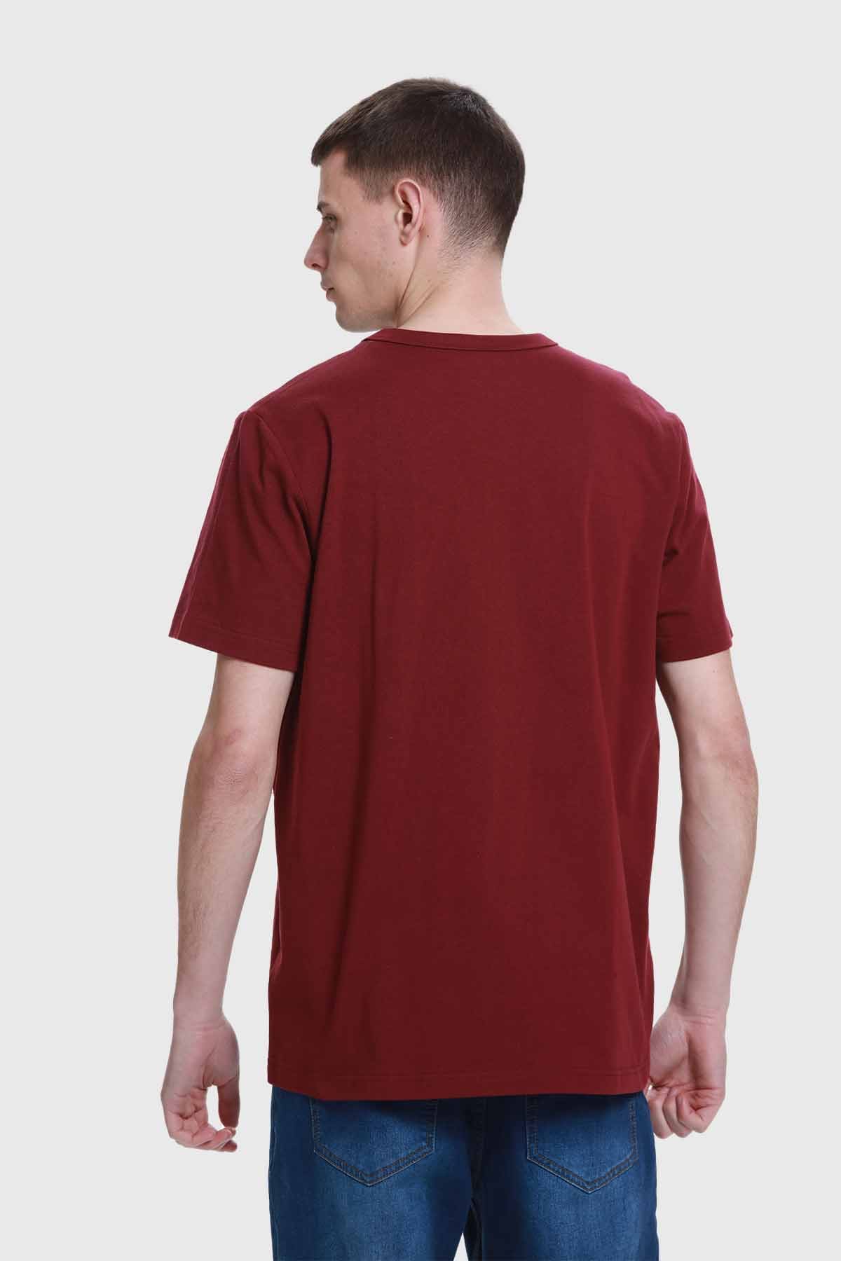 Polera Hombre Aplicación Burdeo - Image 3