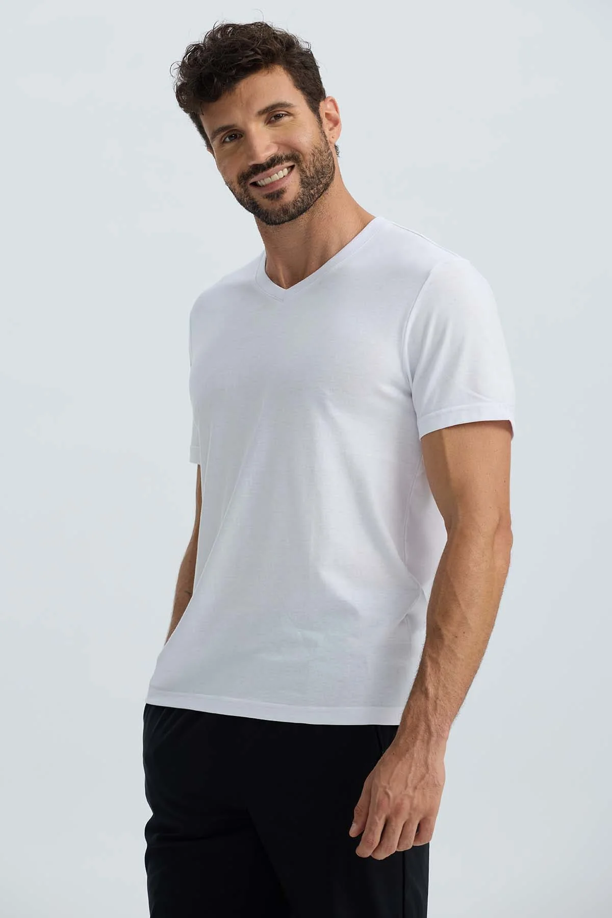 Polera Hombre Básica Blanco - Image 2