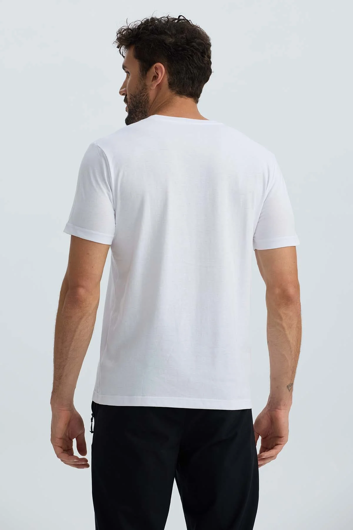 Polera Hombre Básica Blanco - Image 3