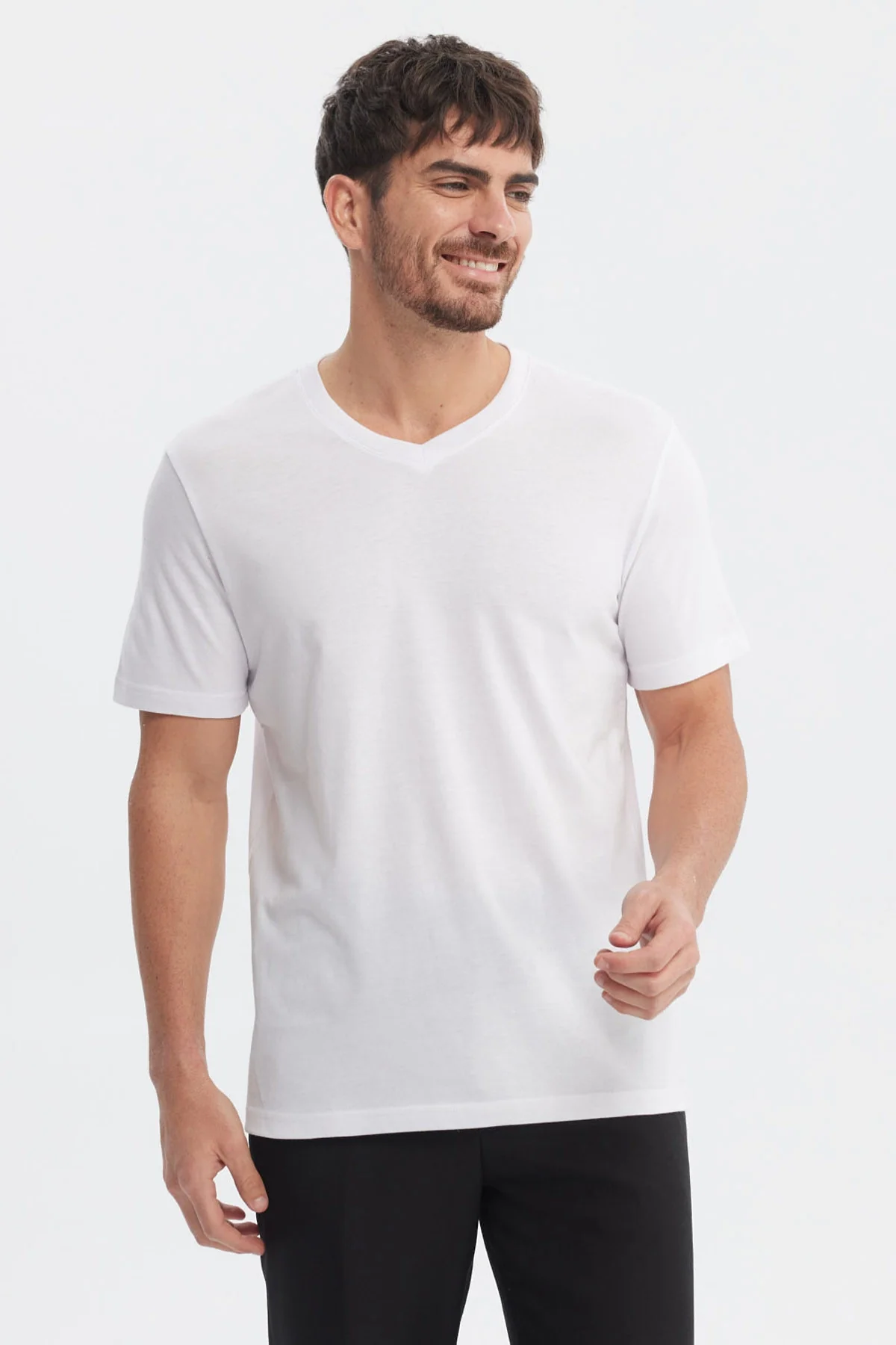 Polera Hombre Básica Blanco
