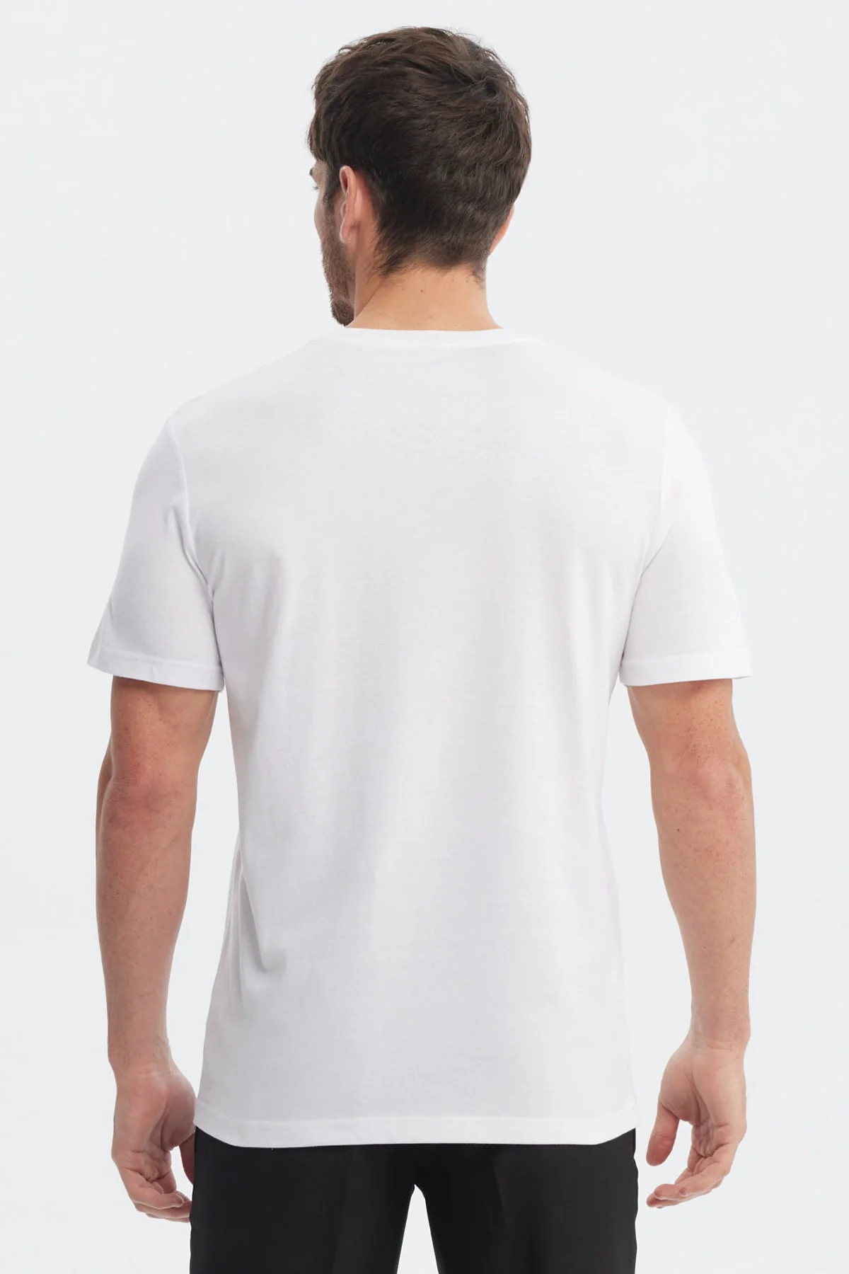 Polera Hombre Básica Blanco - Image 3