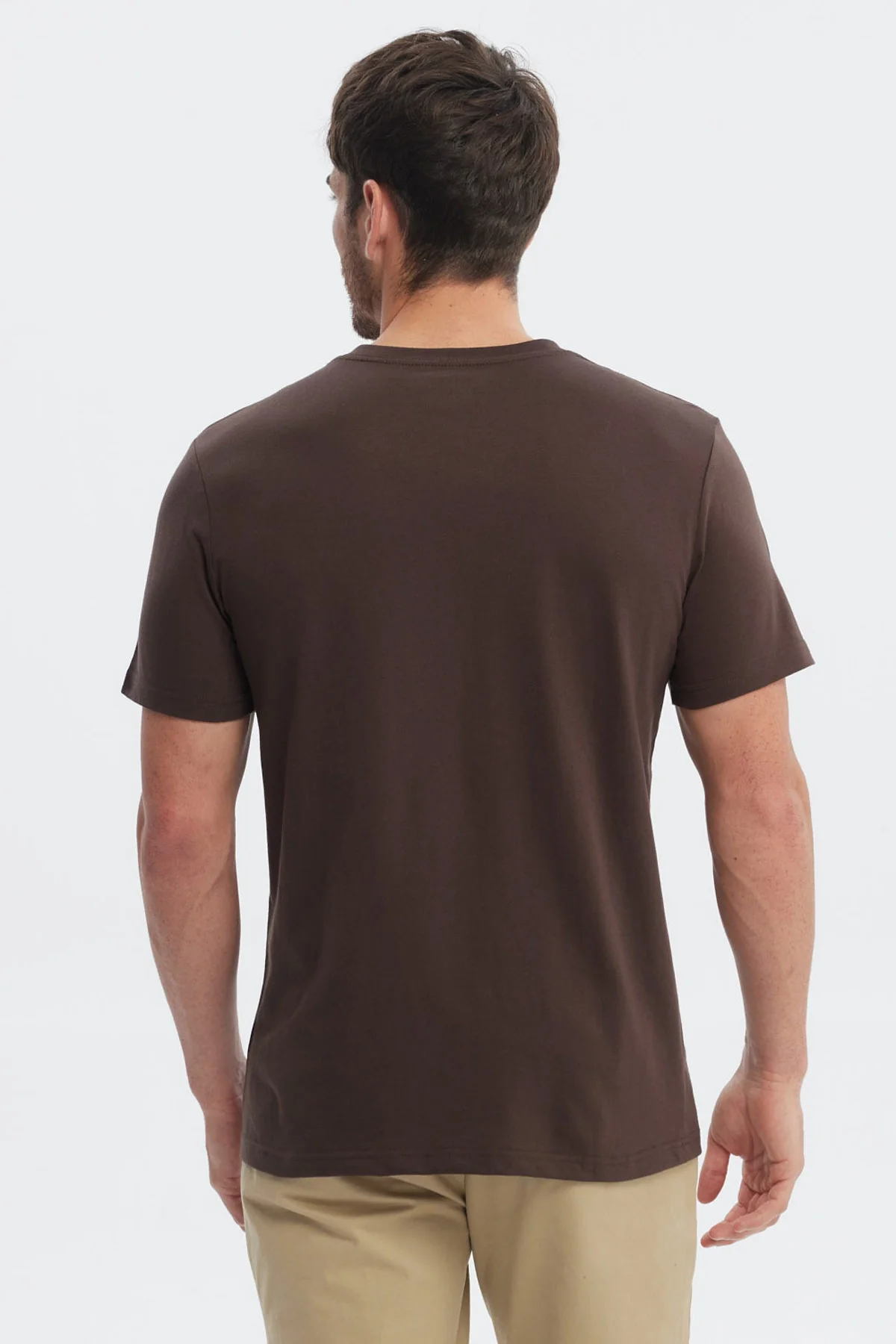 Polera Hombre Básica Café - Image 3