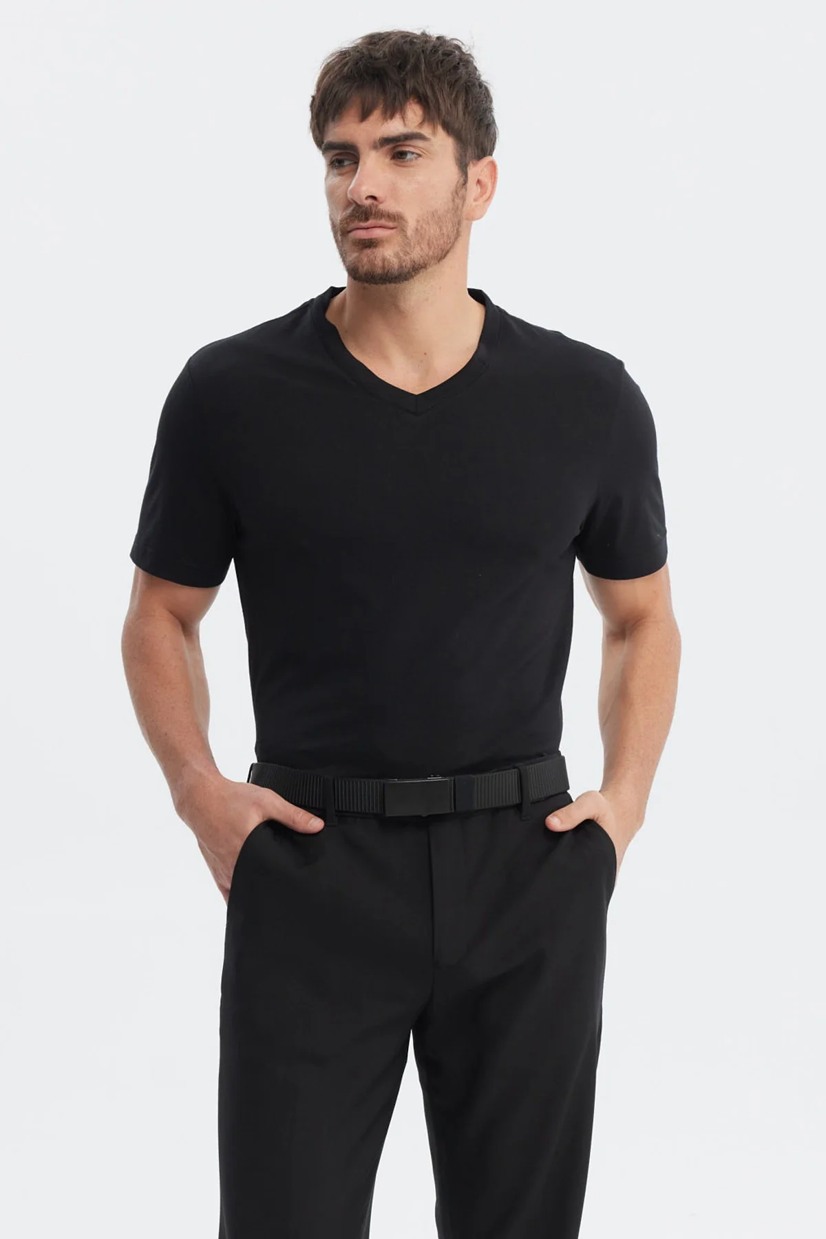 Polera Hombre Básica Negro