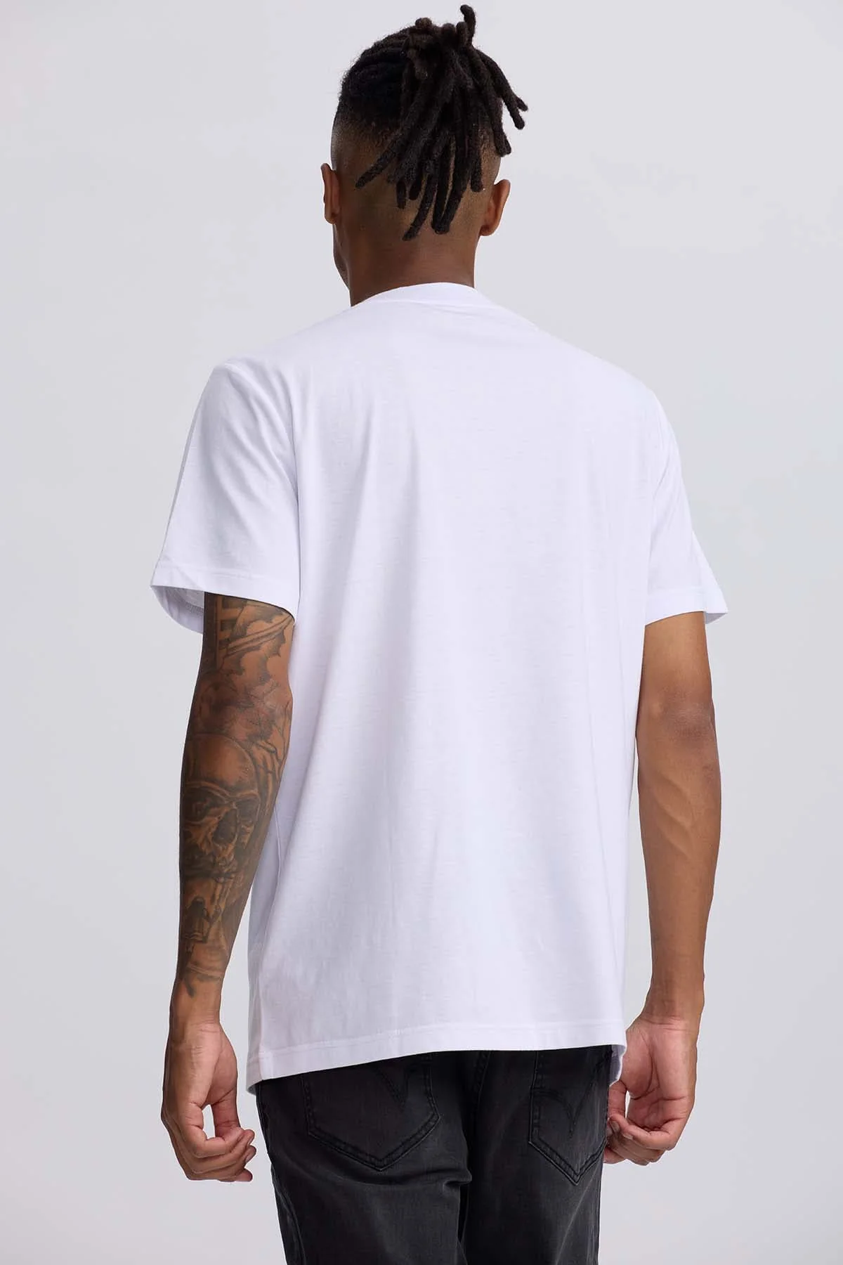 Polera Hombre Bolsillo Contraste Blanco - Image 3