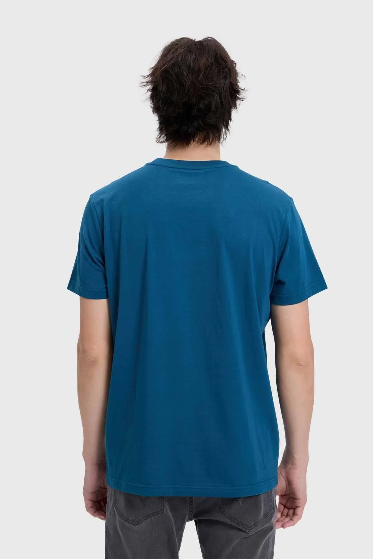Polera Hombre Con Bolsillo Azul - Image 3