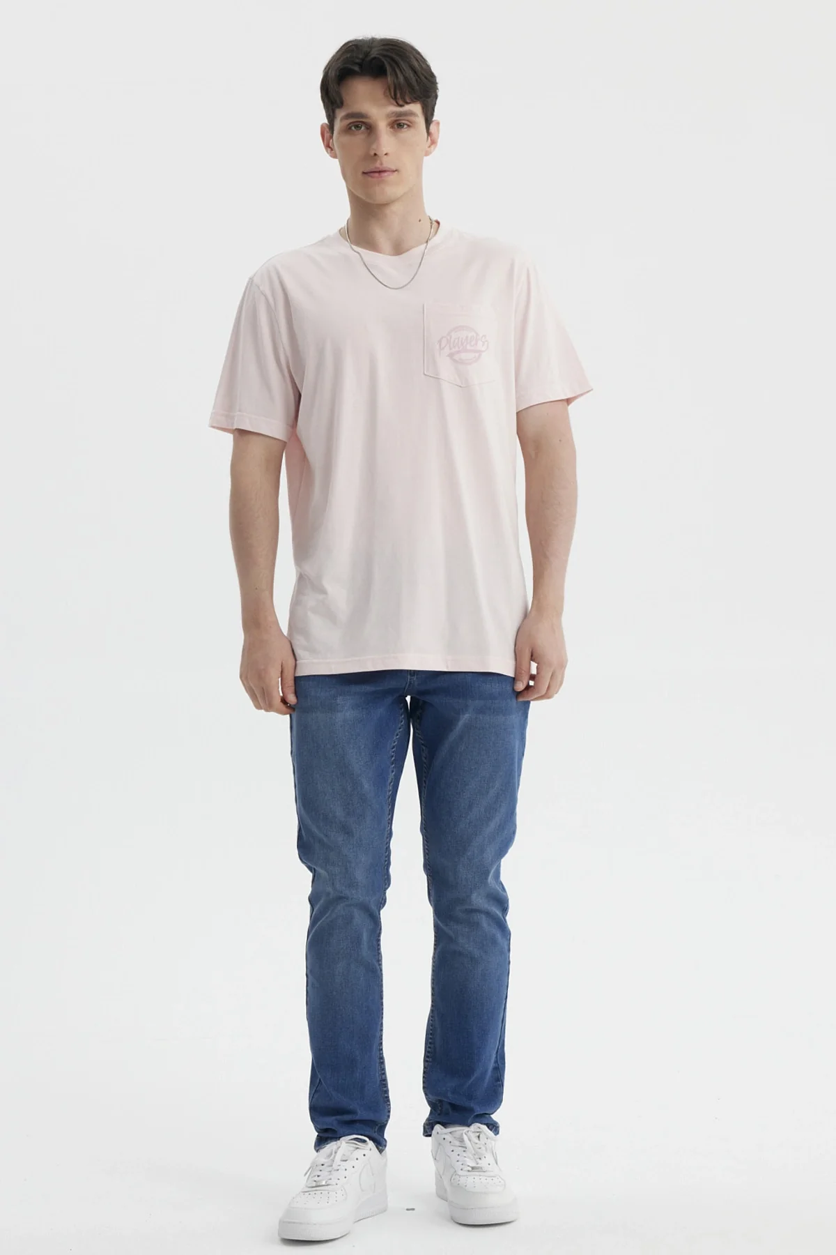 Polera Hombre Con Bolsillo Print Rosado - Image 4