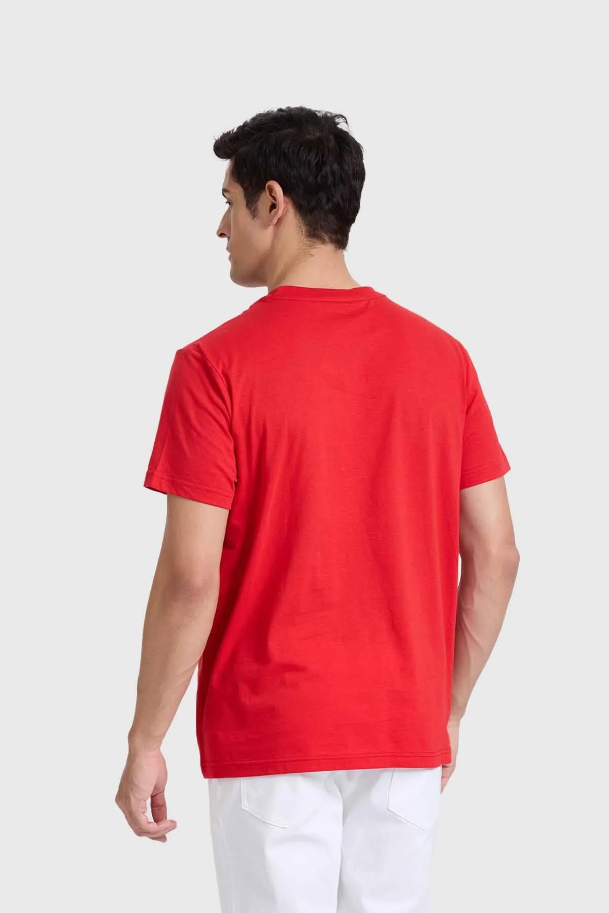 Polera Hombre Con Bolsillo Rojo - Image 3