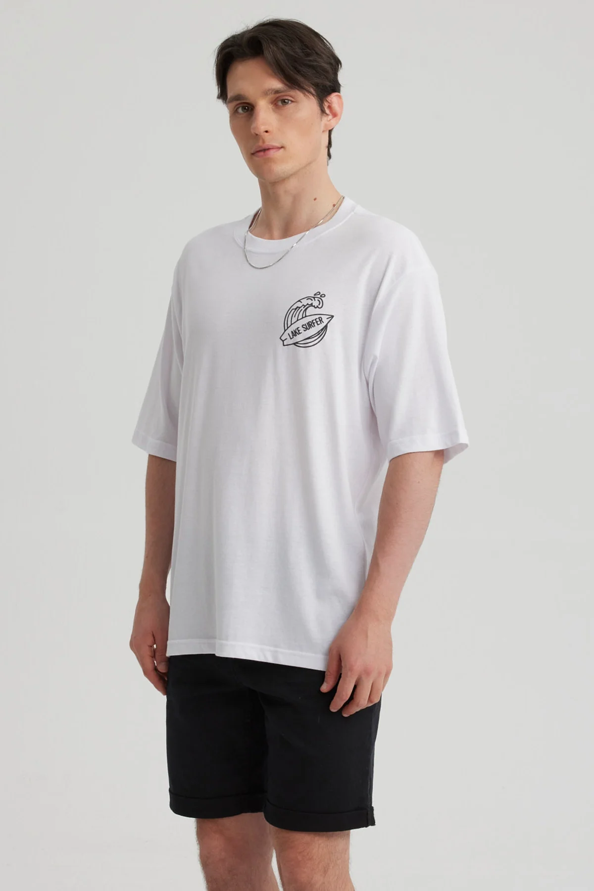 Polera Hombre Doble Print Blanco - Image 2