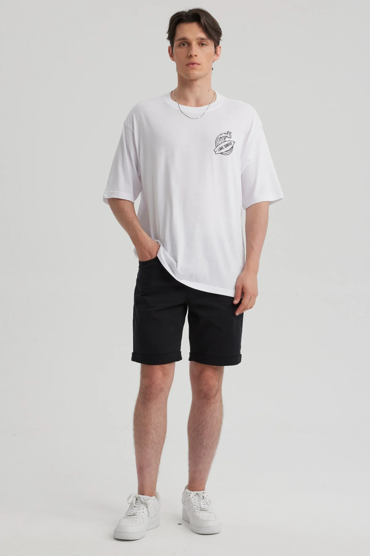 Polera Hombre Doble Print Blanco - Image 4