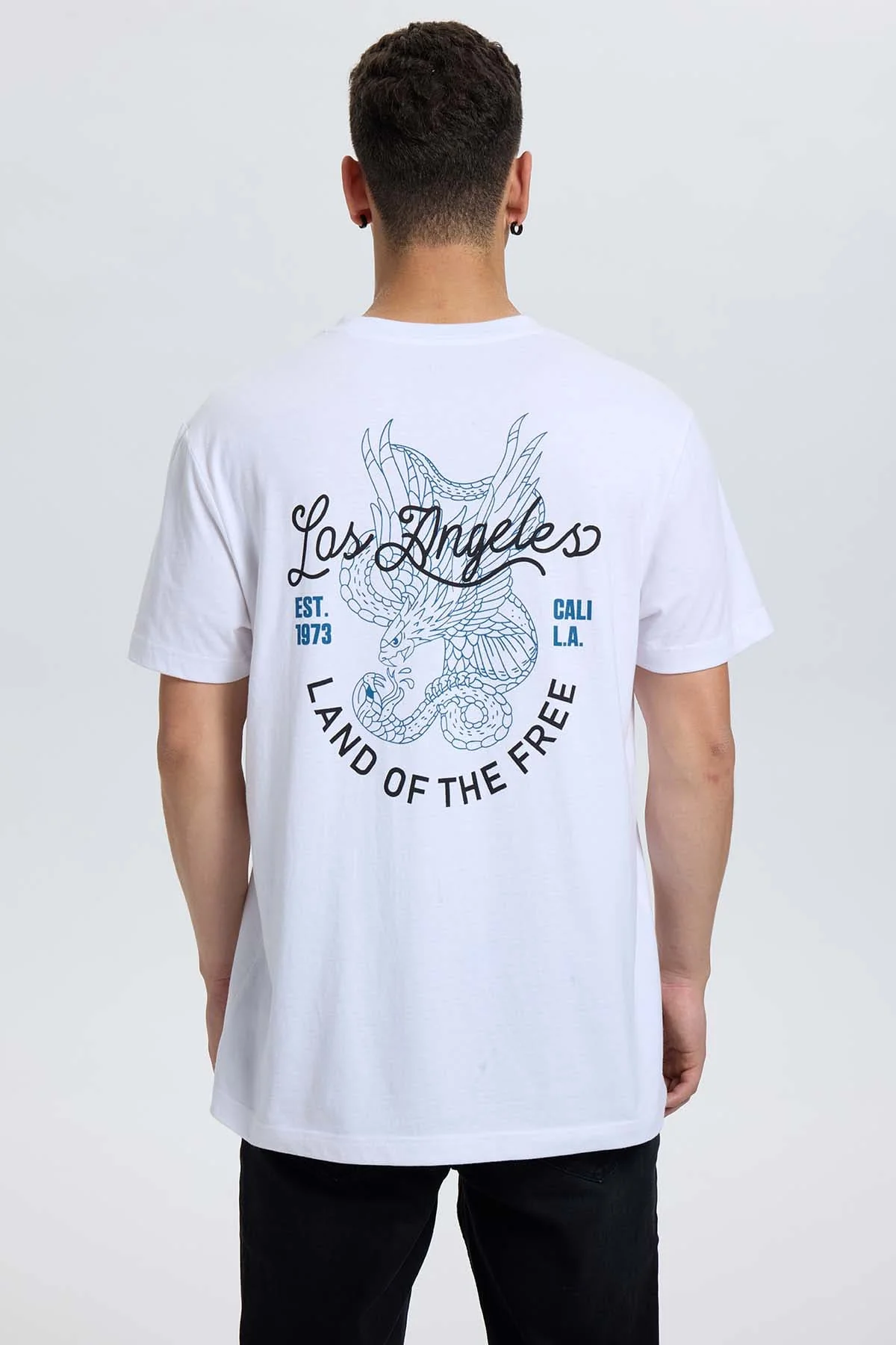 Polera Hombre Doble Print Blanco - Image 3