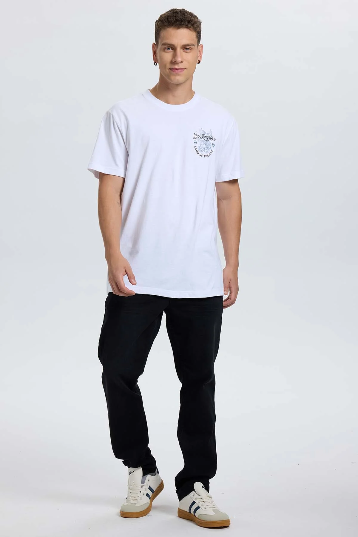Polera Hombre Doble Print Blanco - Image 4