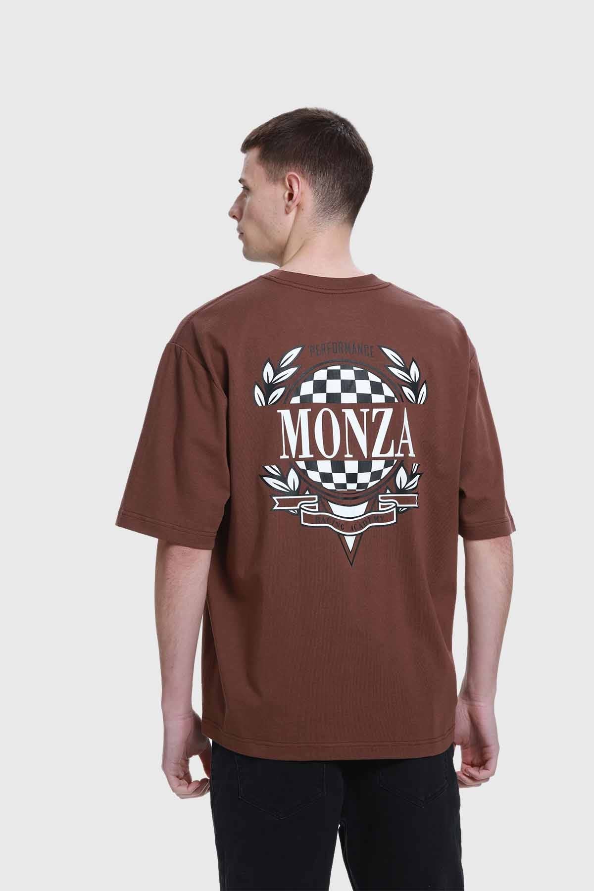 Polera Hombre Doble Print Chocolate - Image 2