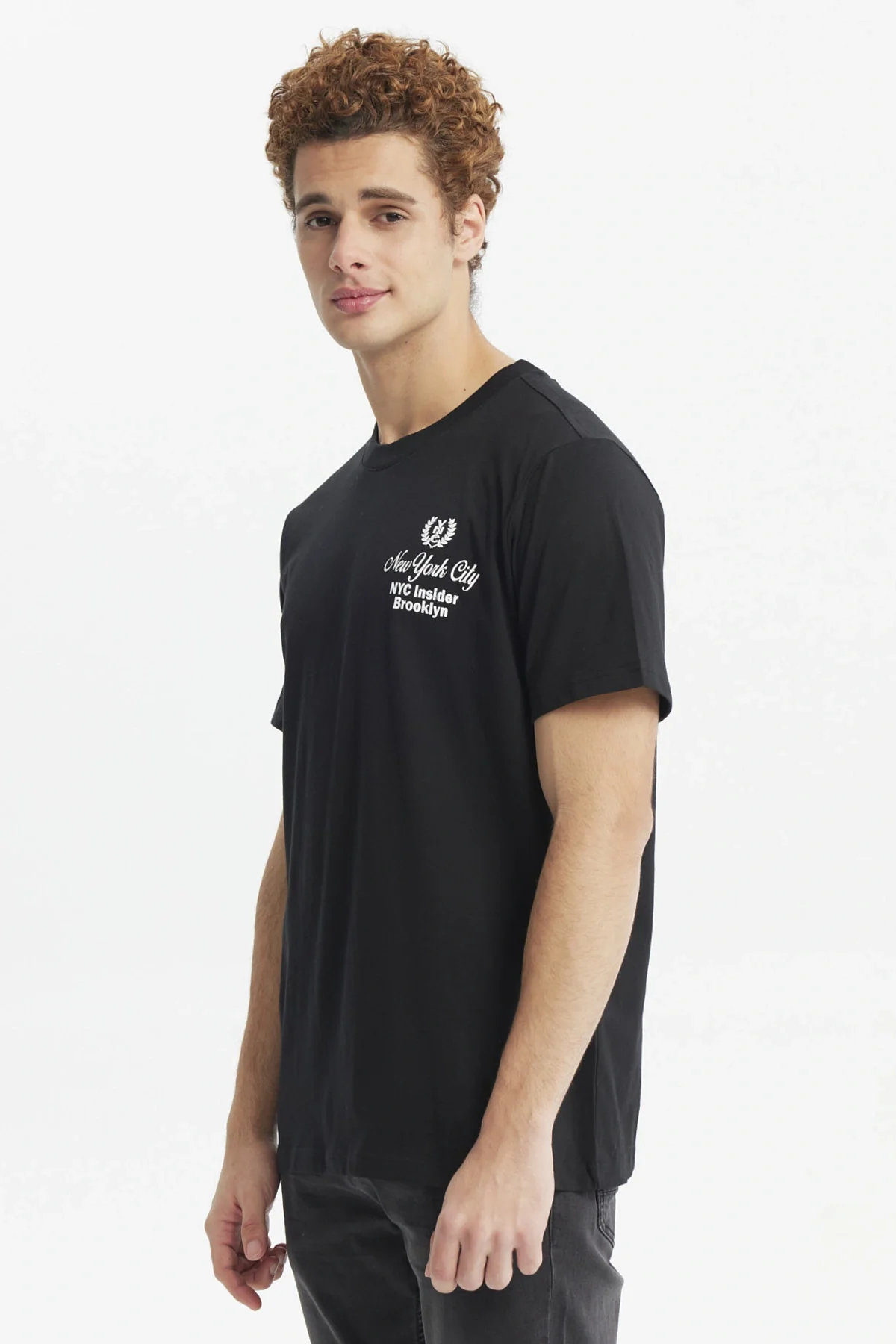 Polera Hombre Doble Print Negro - Image 2
