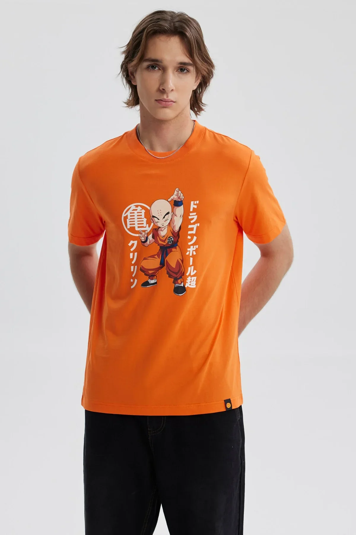 Polera Hombre Dragon Naranjo