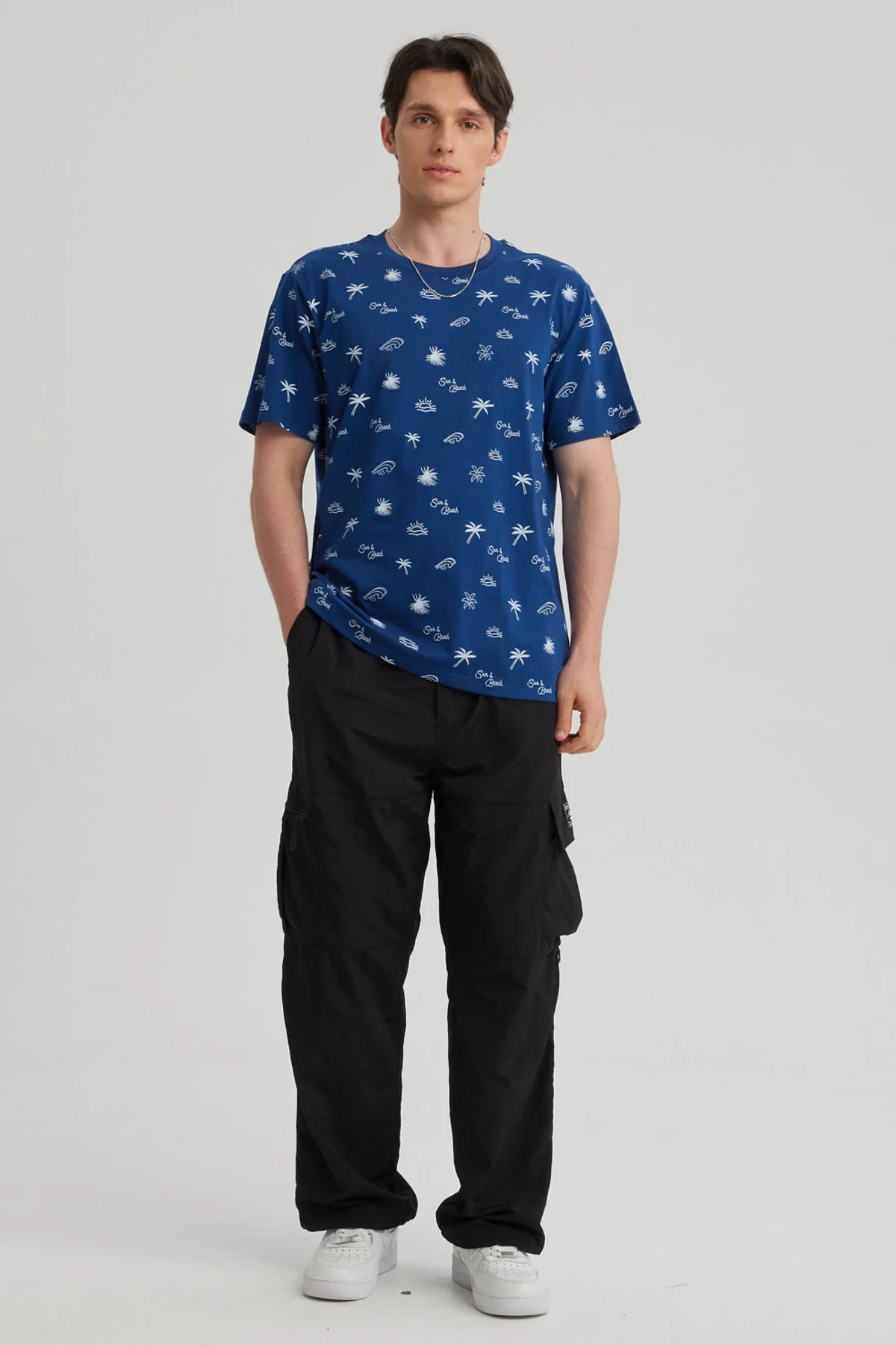 Polera Hombre Full Rapport Azul - Image 4